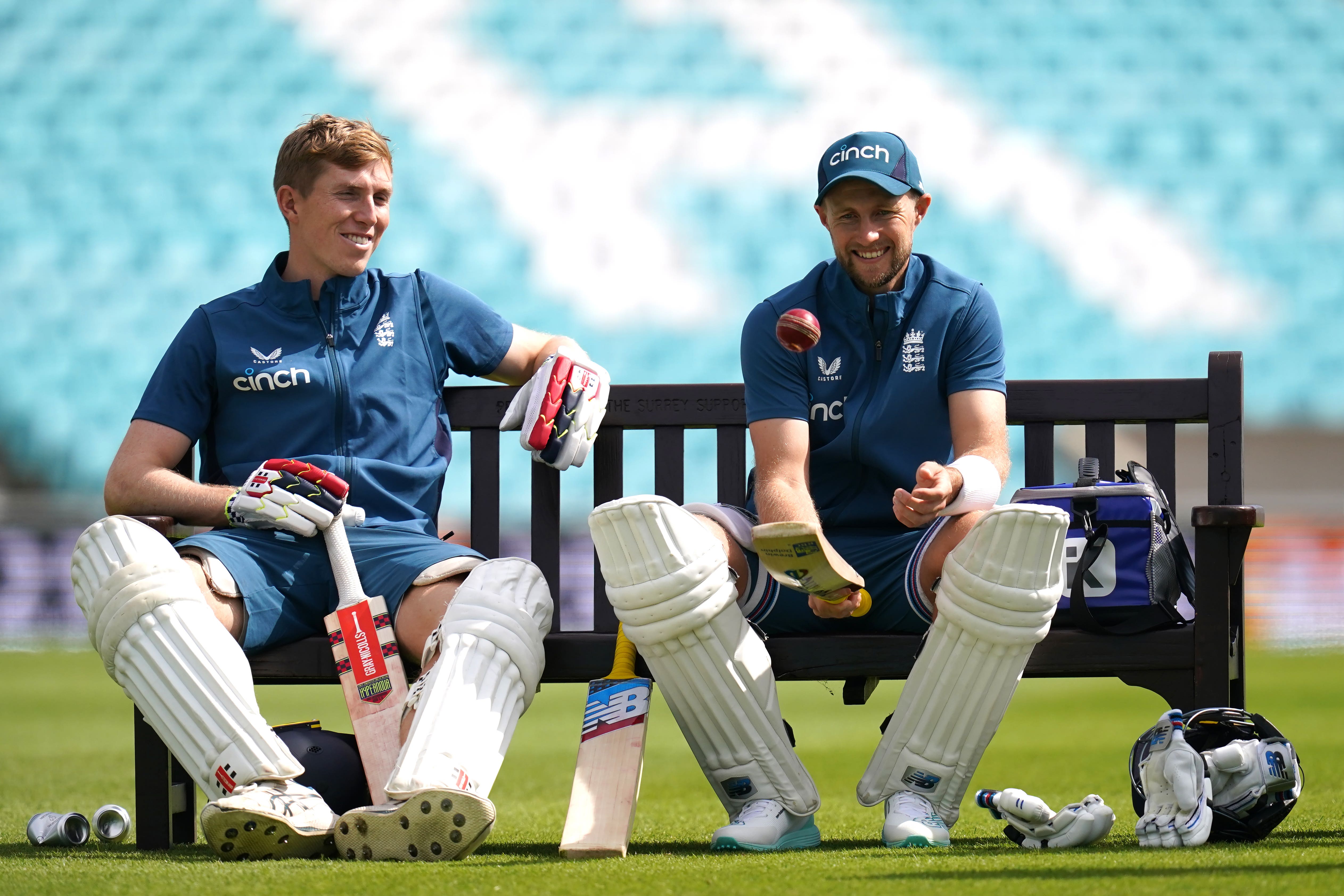 Zak Crawley (left) and Joe Root (John Walton/PA)