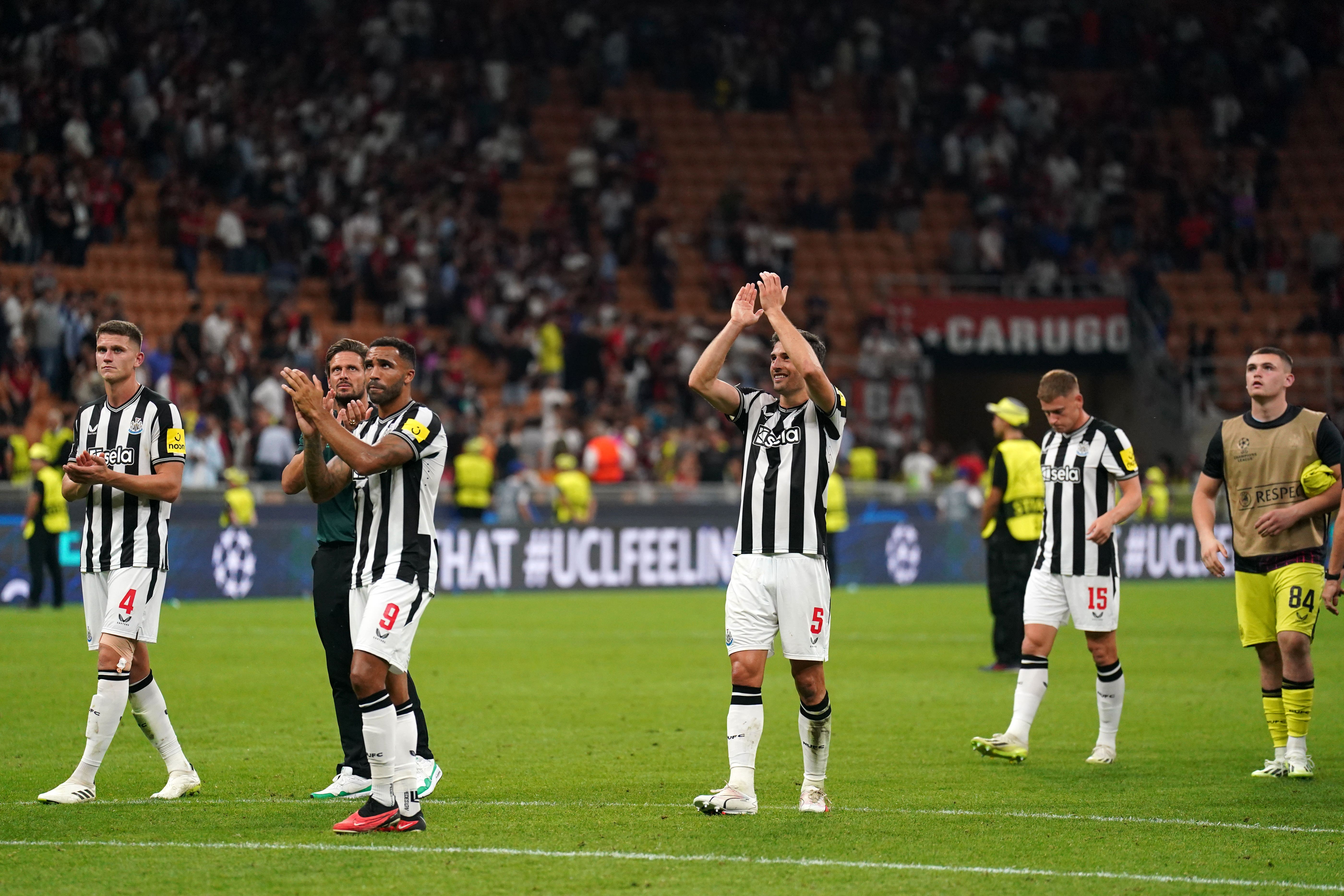 Newcastle drew with AC Milan (Owen Humphreys/PA)