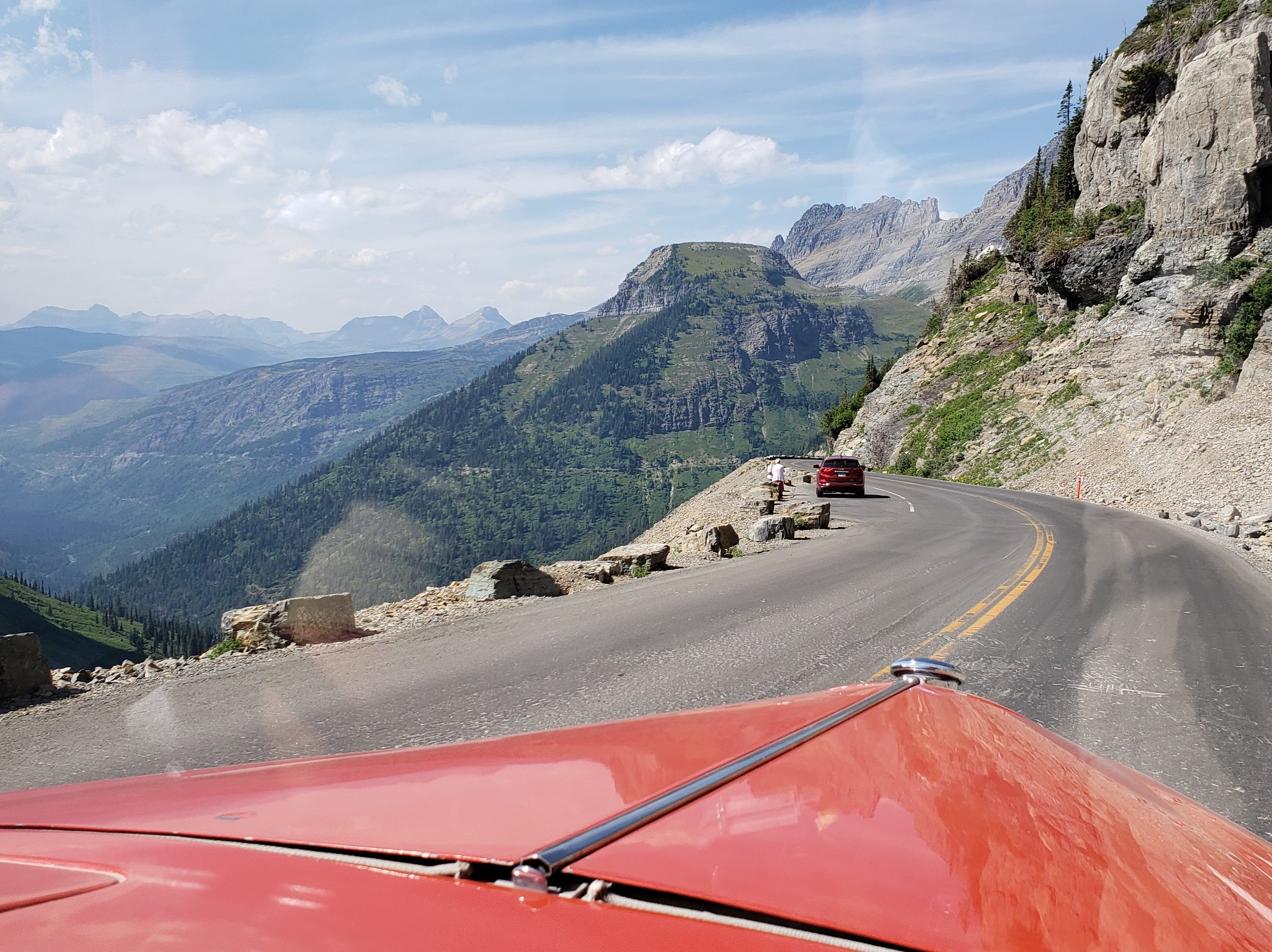 Trading the RV for the view from the front seat of Red Bus tours in Yellowstone