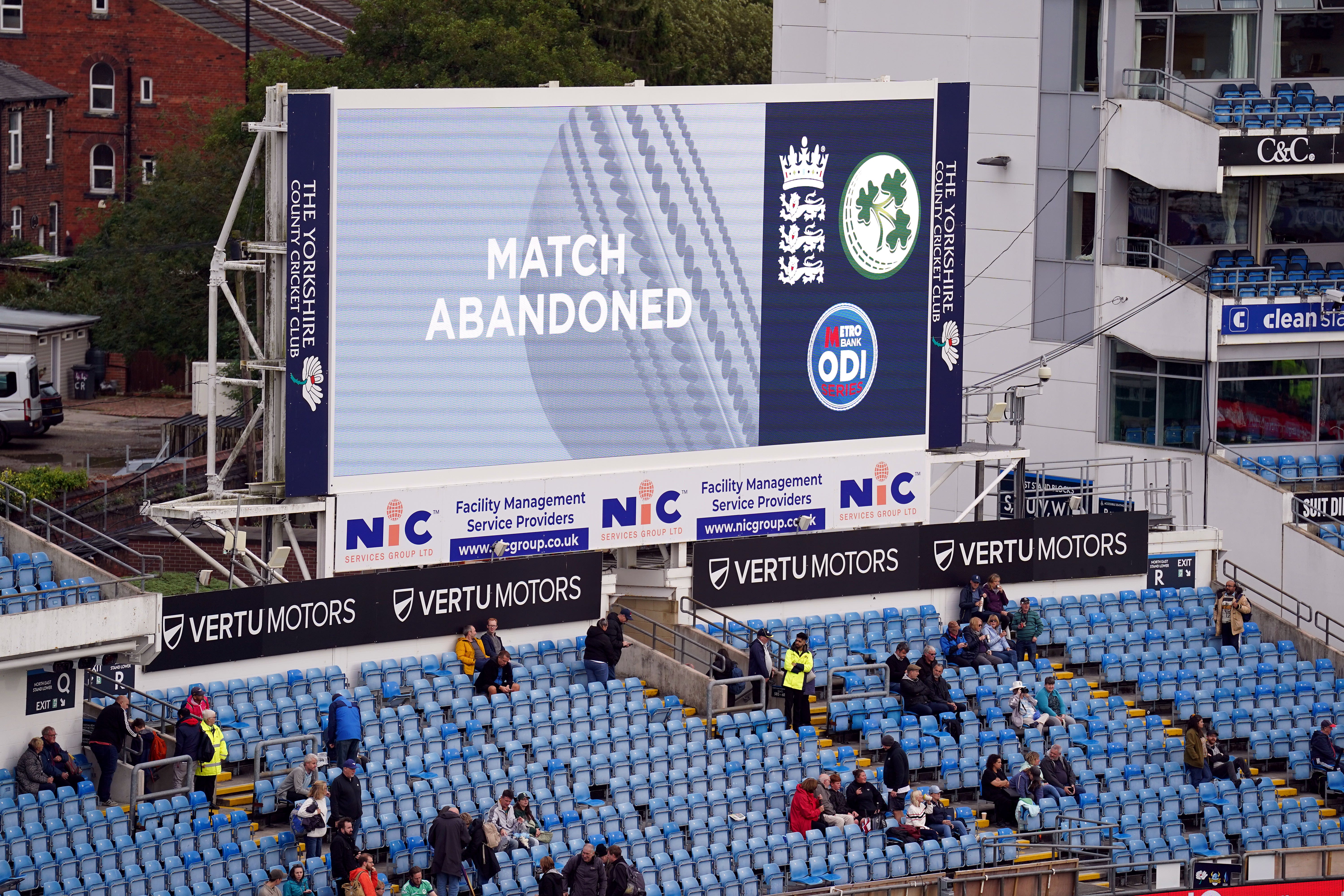 No play was possible at Headingley (Tim Goode/PA)