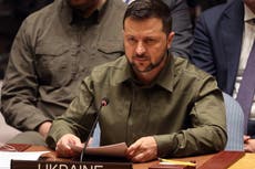 Ukraine-Russia war – live: Zelensky says UN ‘incapable’ of stopping Putin’s ‘criminal aggression’