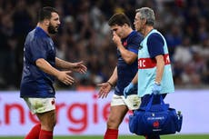 Antoine Dupont taken to hospital with facial fracture as France suffer major World Cup blow