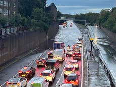 Flood alerts remain in parts of England as remnants of Hurricane Nigel bring more rain