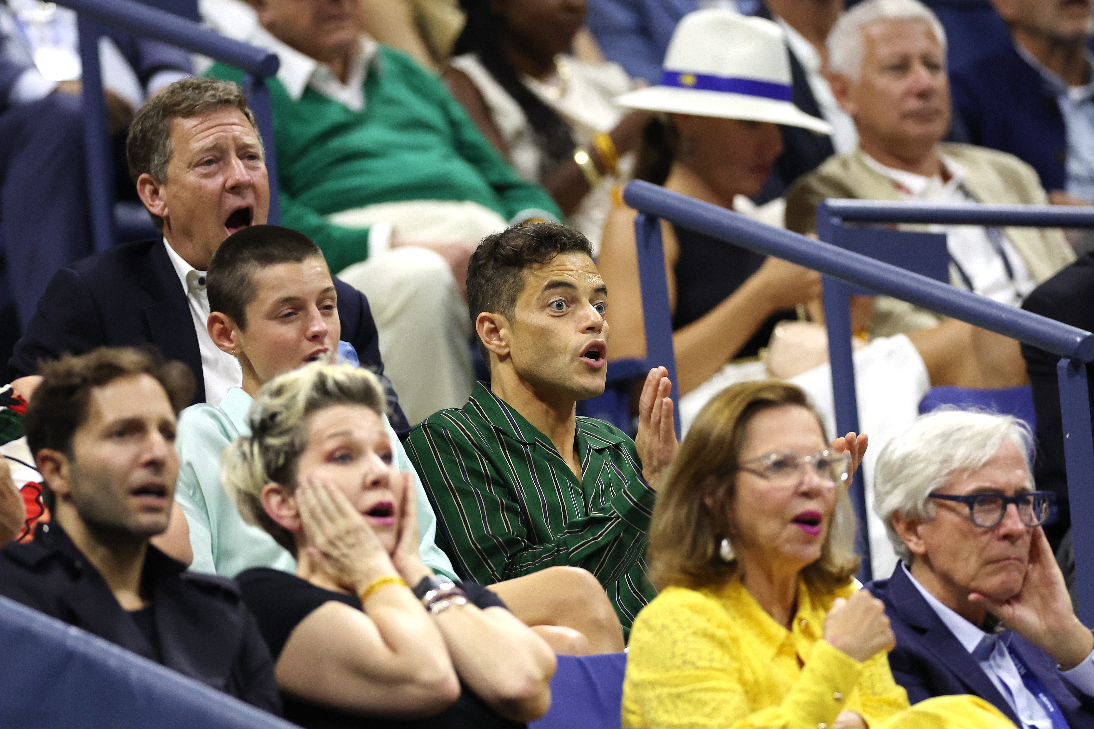 Corrin and Malek at the US Open