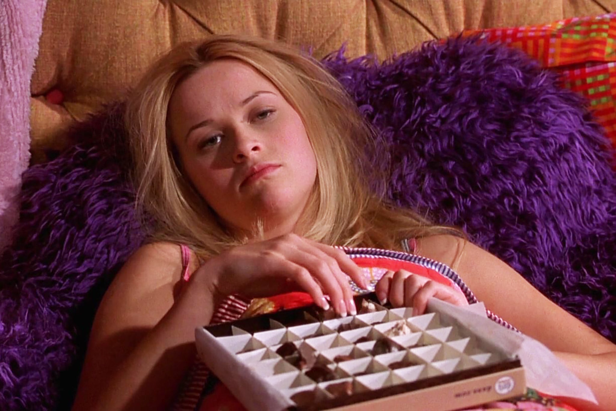 Reese Witherspoon’s Elle Woods in the immediate aftermath of romantic rejection in ‘Legally Blonde’