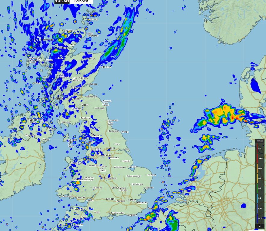 A brighter morning for most after the country was battered by heavy rain yesterday