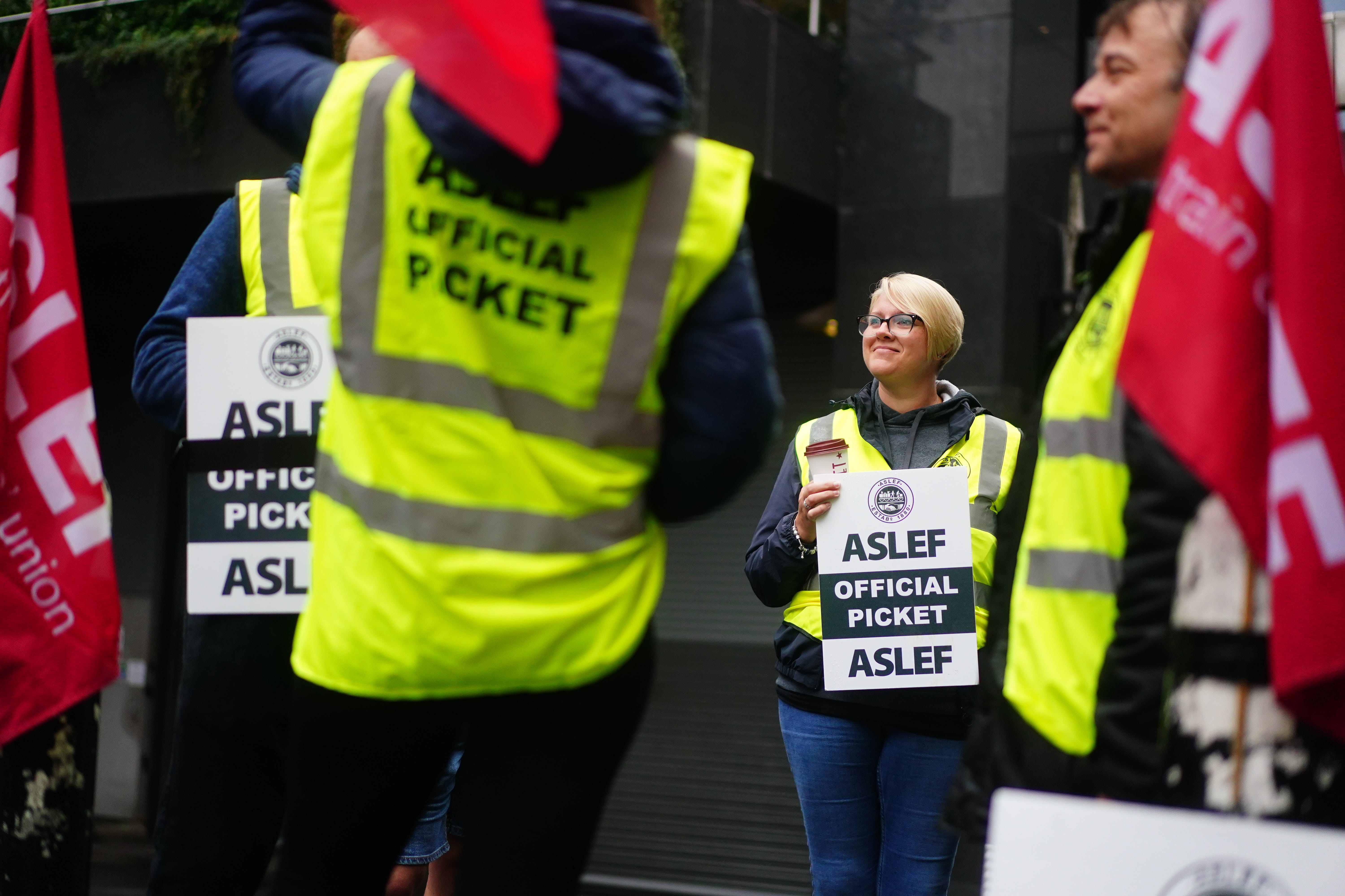 Members of train drivers union Aslef will walk out on Saturday September 30 and Wednesday October 4 (Victoria Jones/PA)