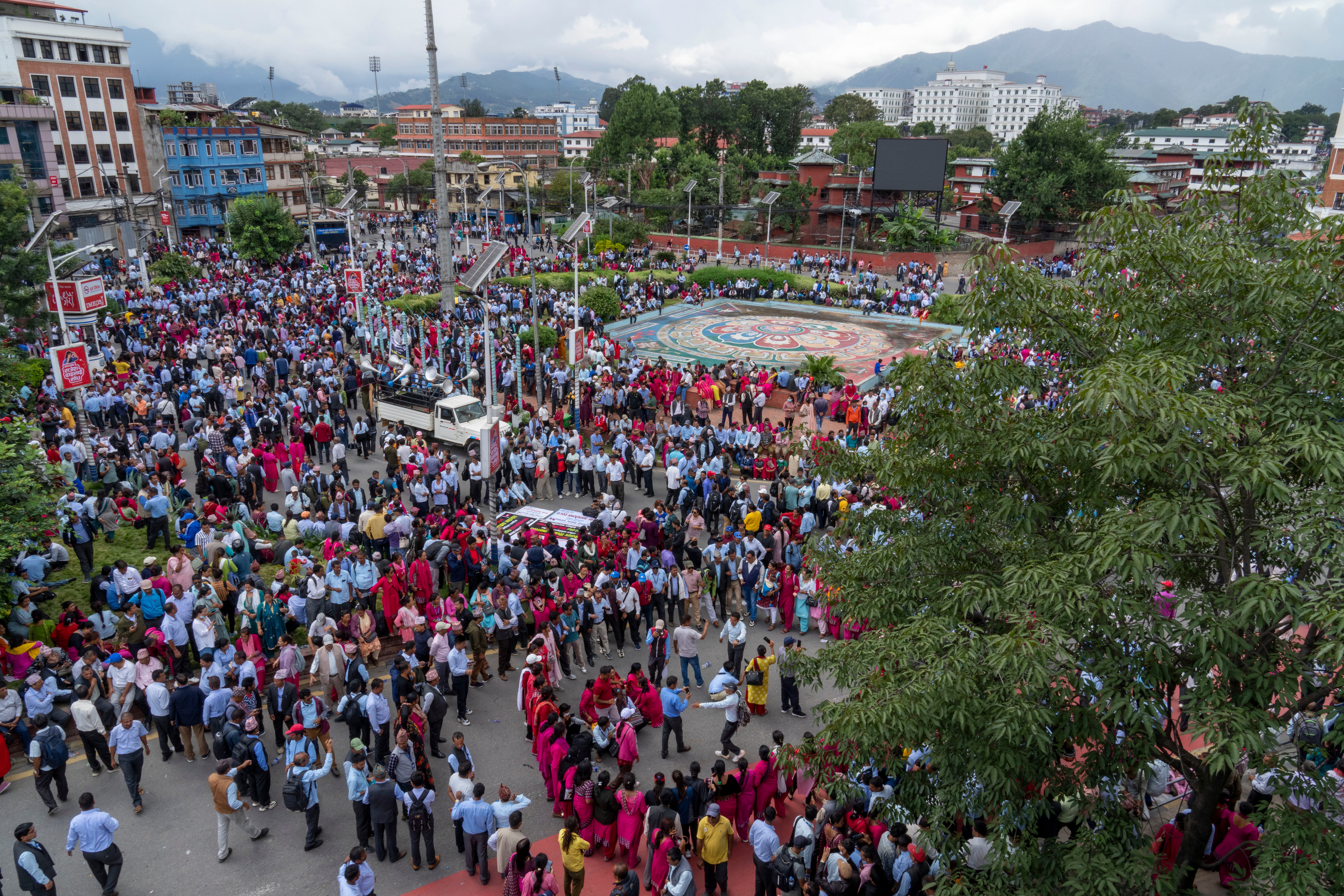 Nepal Teachers Protest