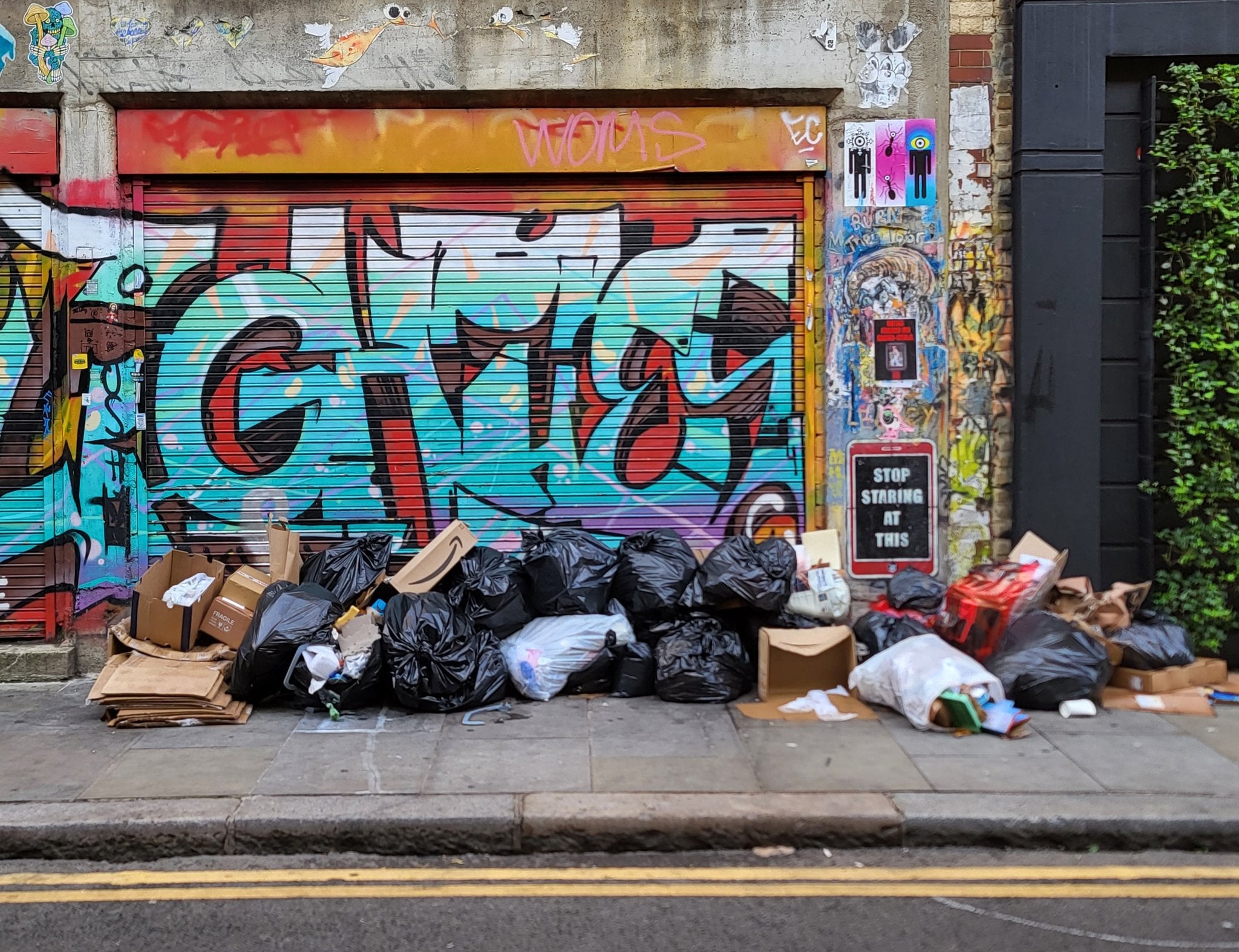 Rubbish is piling up outside schools, homes and businesses across the borough of Tower Hamlets