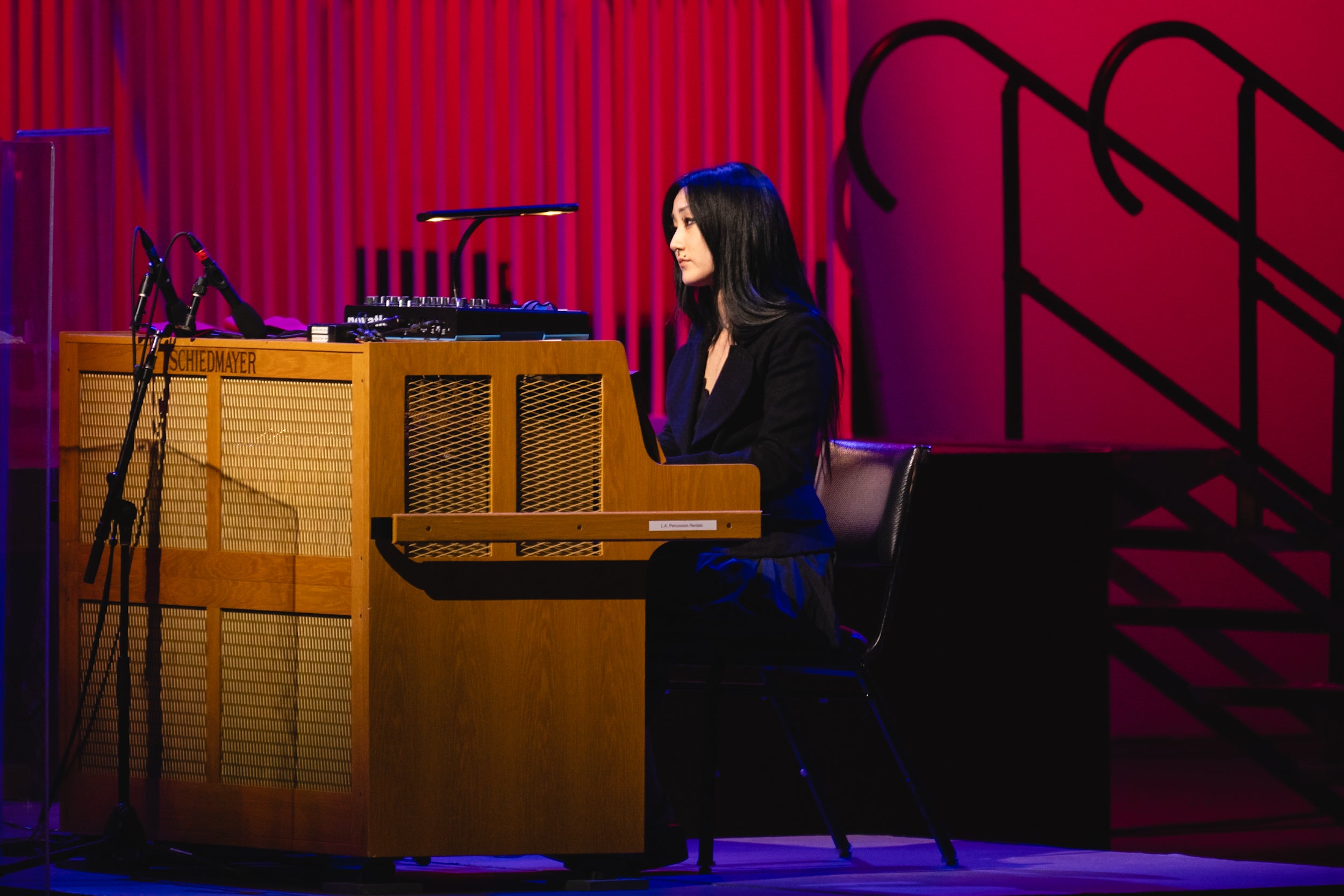 Hinako Omori performs as part of the LA Studio Orchestra