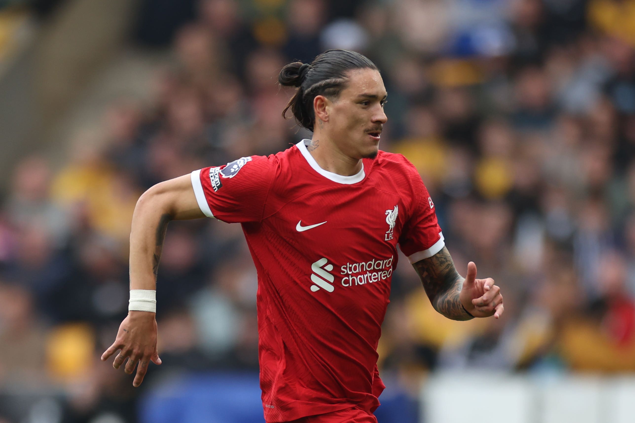 Liverpool’s Darwin Nunez is starting to realise his potential, according to his captain (Bradley Collyer/PA)