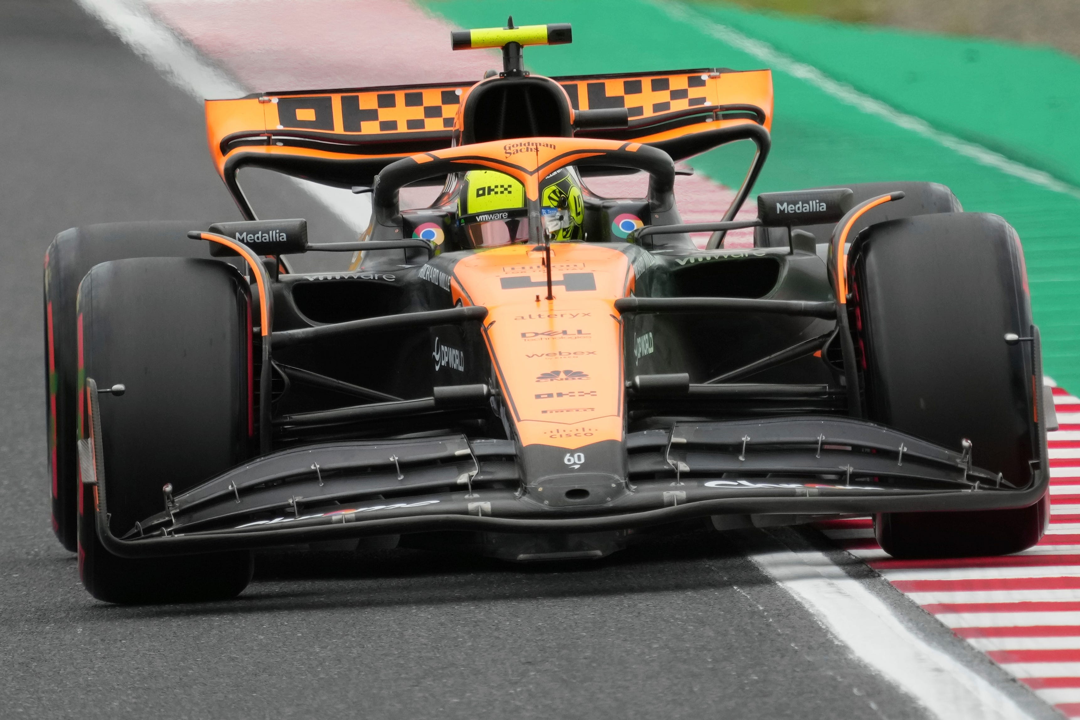 Lando Norris looks like the closest challenger to Max Verstappen in Japan (Toru Hanai/AP)