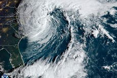 Tropical Storm Ophelia makes landfall in North Carolina leaving 56,000 without power
