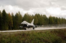 RAF Typhoon fighter jets complete ‘crazy’ take-off and landing on single-lane road for first time