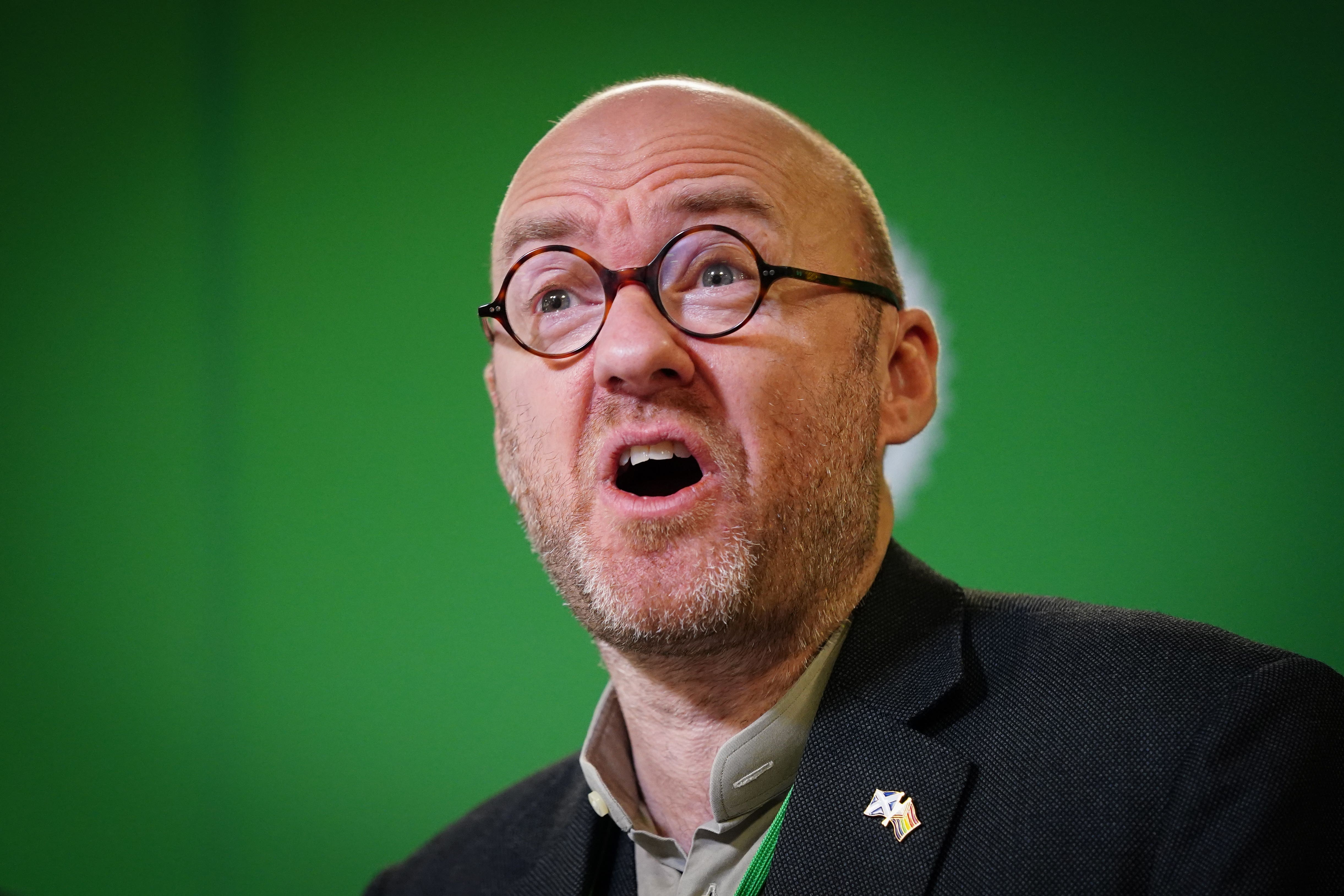 Patrick Harvie condemned the Prime Minister’s rollback of climate pledges (Jane Barlow/PA)