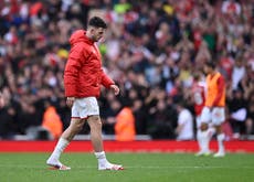 Mikel Arteta provides Declan Rice injury update after ‘strange’ half-time change