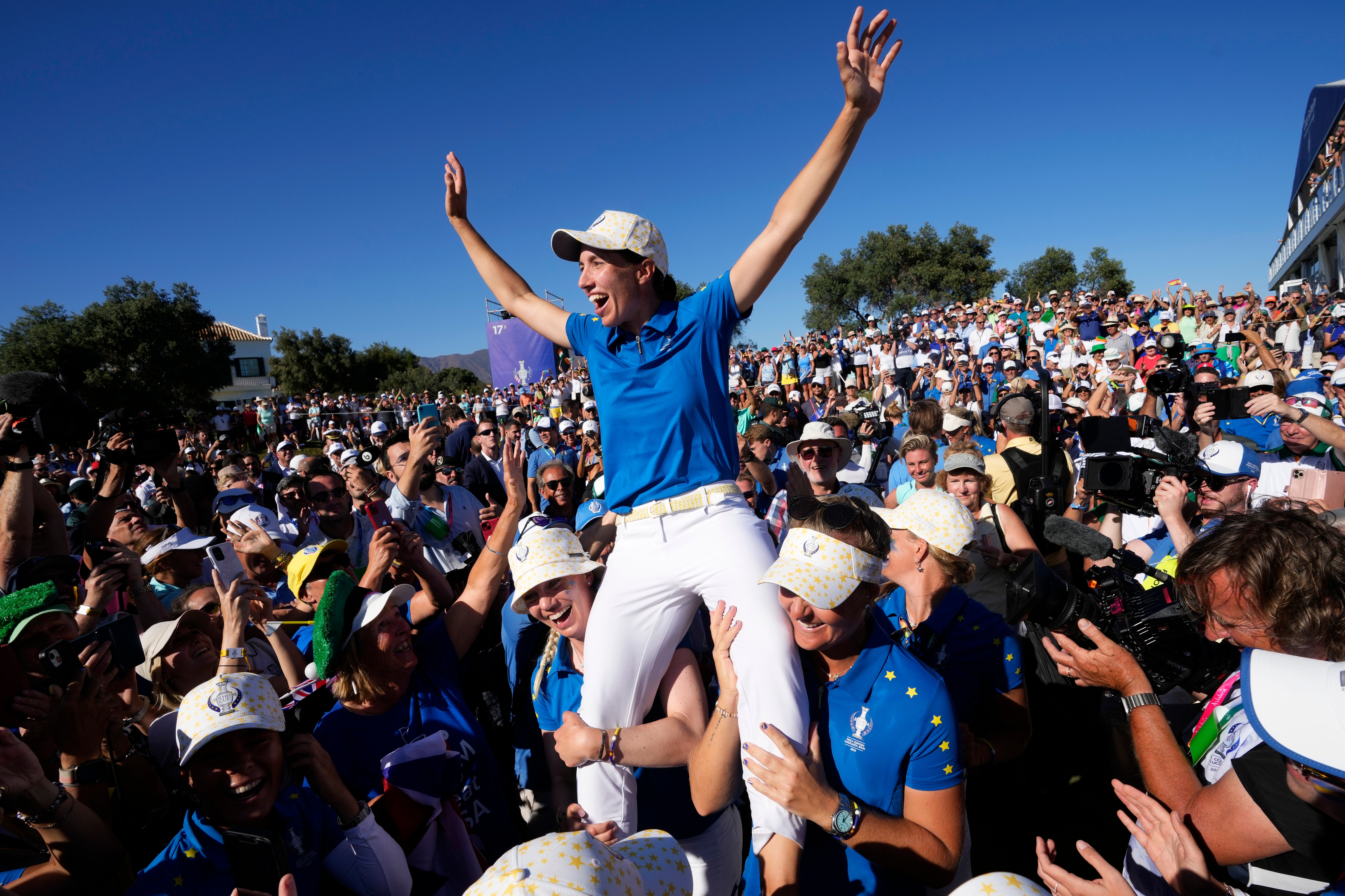 APTOPIX Spain Solheim Cup Golf