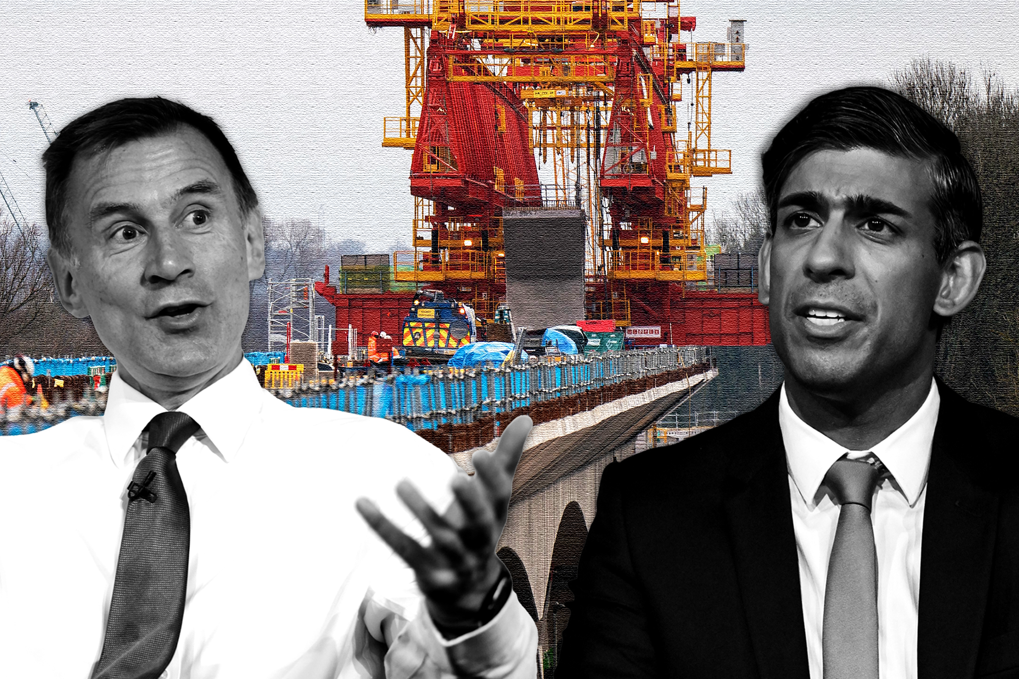 Jeremy Hunt and Rishi Sunak expected to axe northern leg