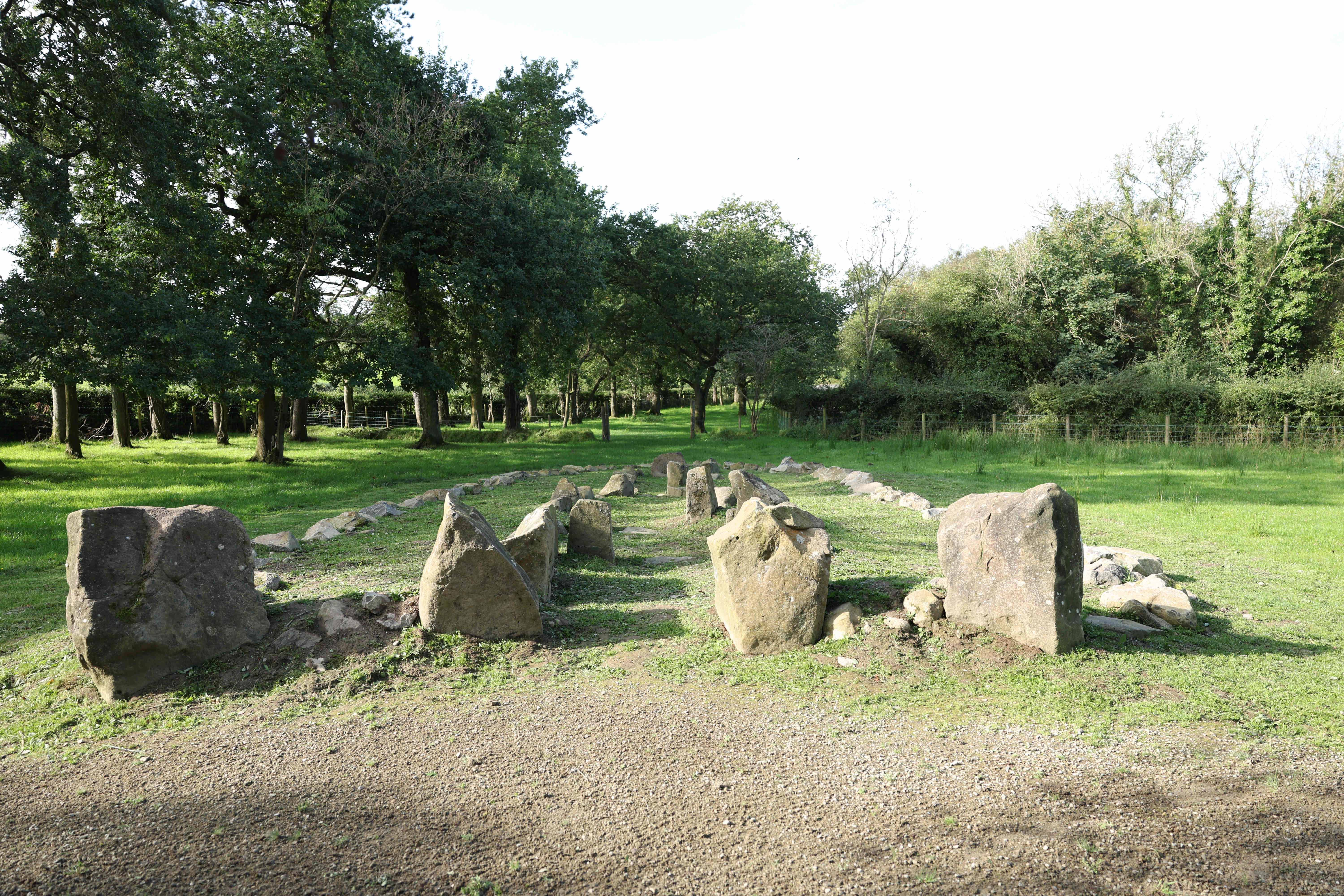 The tomb has been given a permanent new home at Ulster Folk Museum (Darren Kidd/Press Eye/PA)