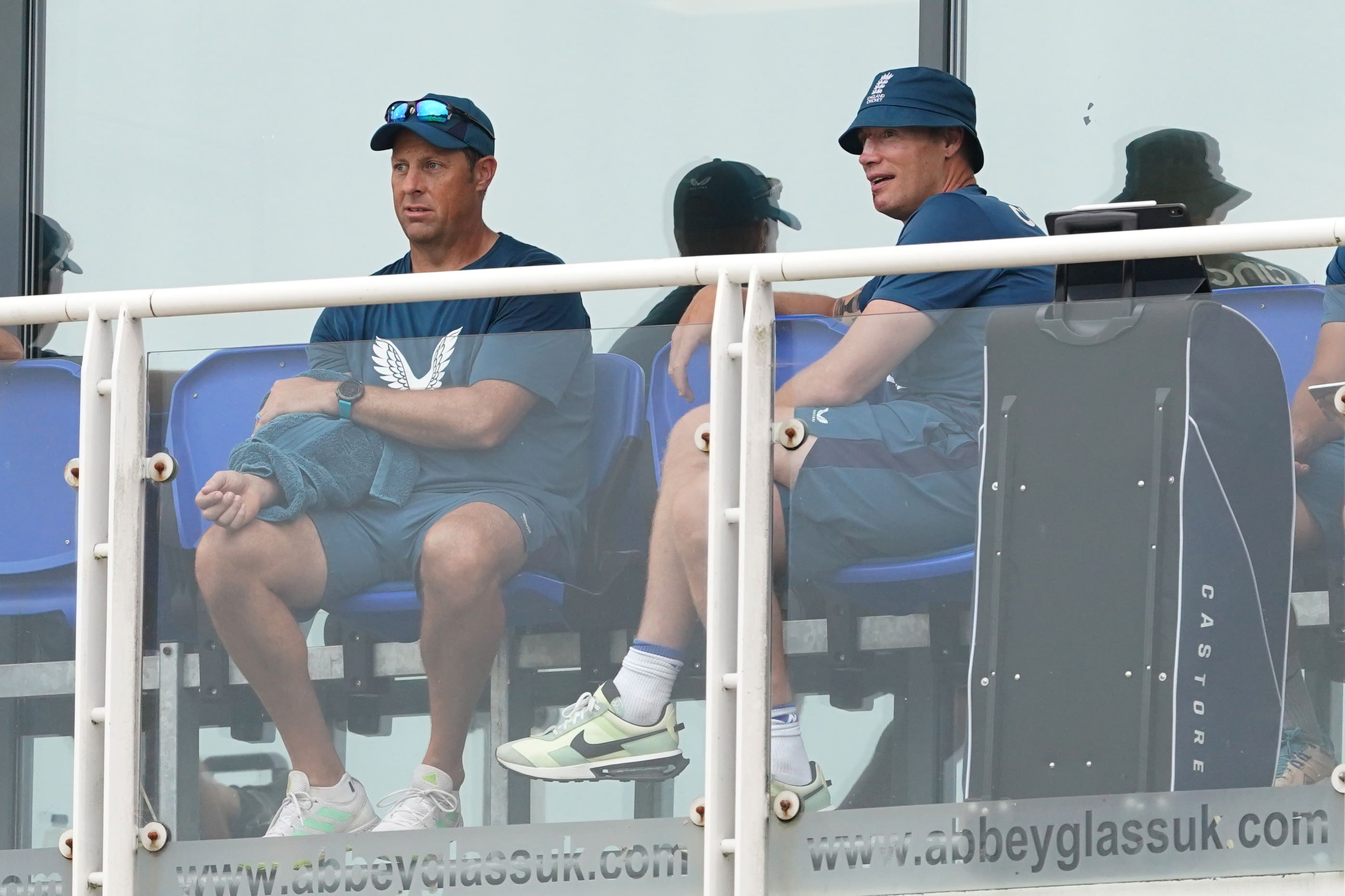 Marcus Trescothick, left, and Andrew Flintoff are former England team-mates (Joe Giddens/PA)