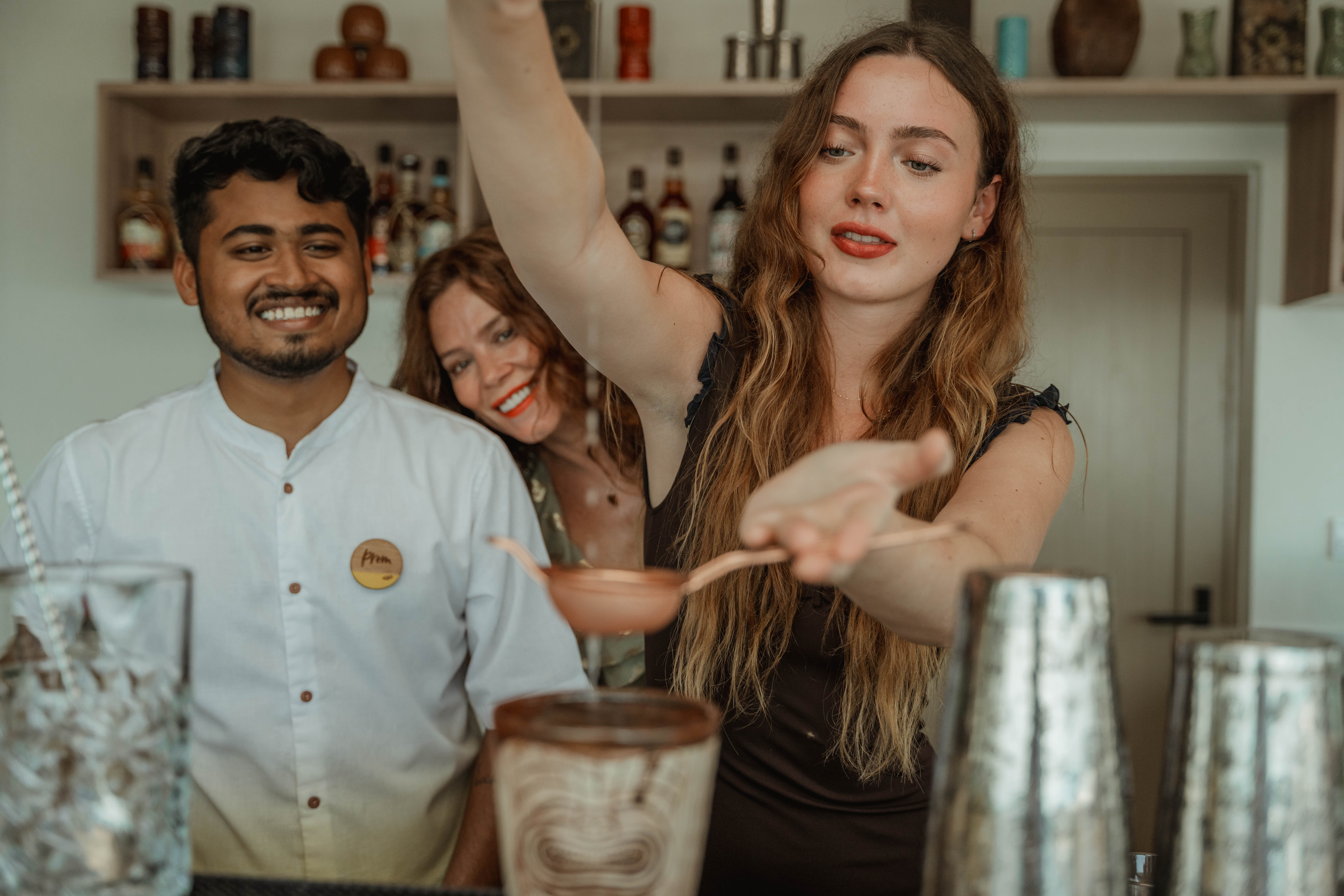 Gracie enjoyed her first legal cocktail, featuring complex botanicals mixed with a rarely seen rum