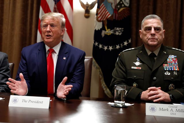 Milley was nominated to be chairman of the Joint Chiefs of Staff by Donald Trump in 2019