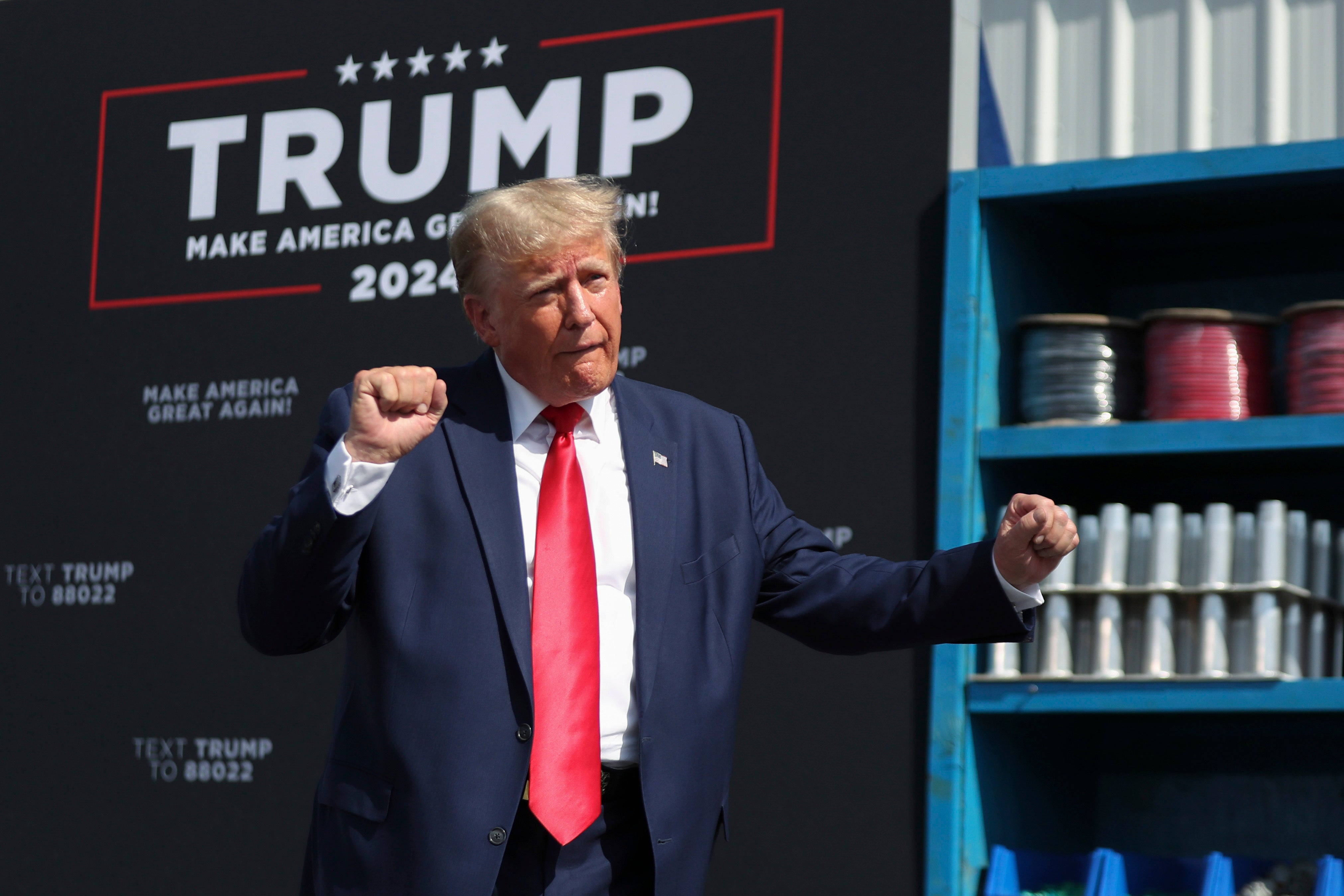 Donald Trump at a campaign rally in South Carolina