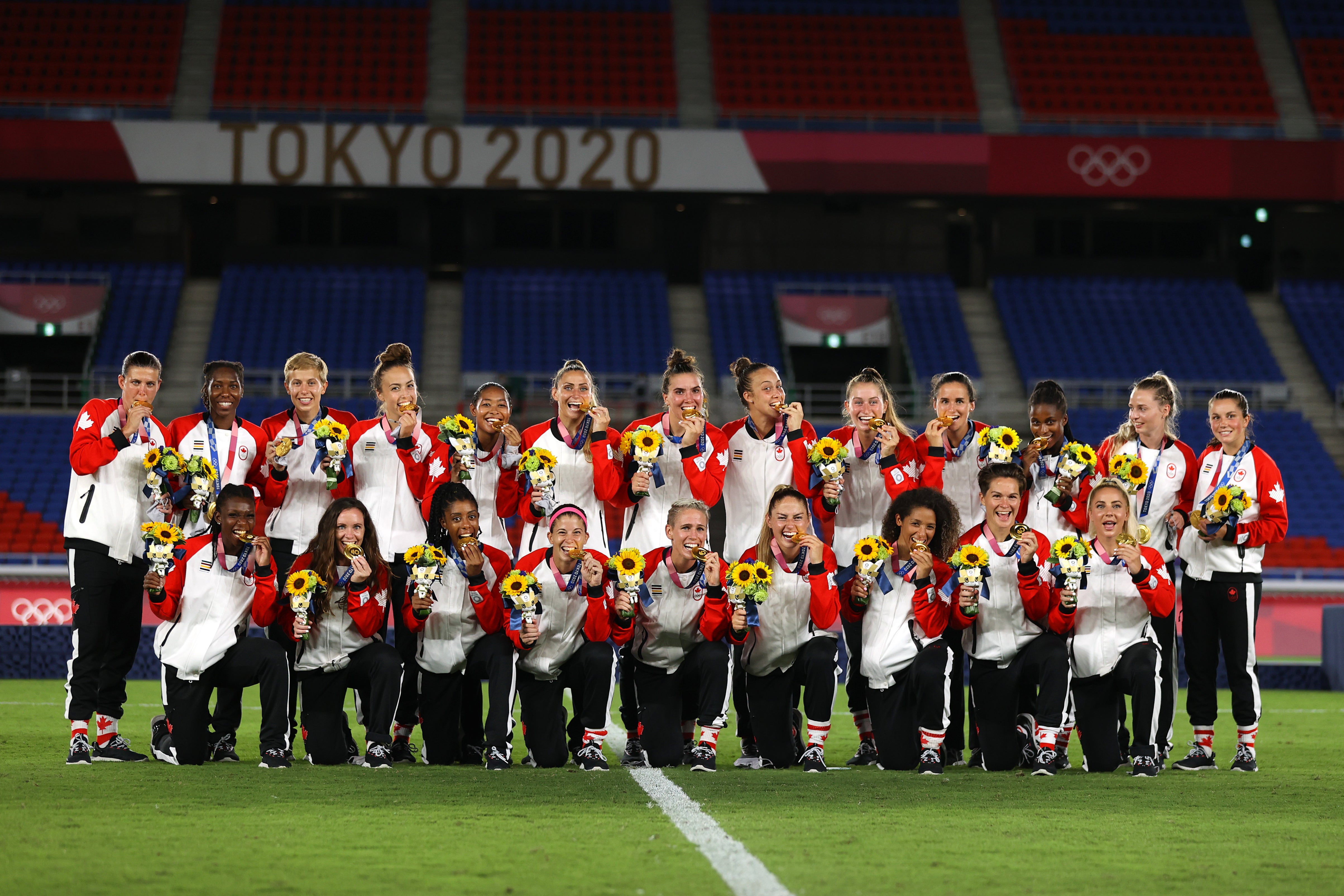 Canada won women’s football gold at the Tokyo Olympics in 2021