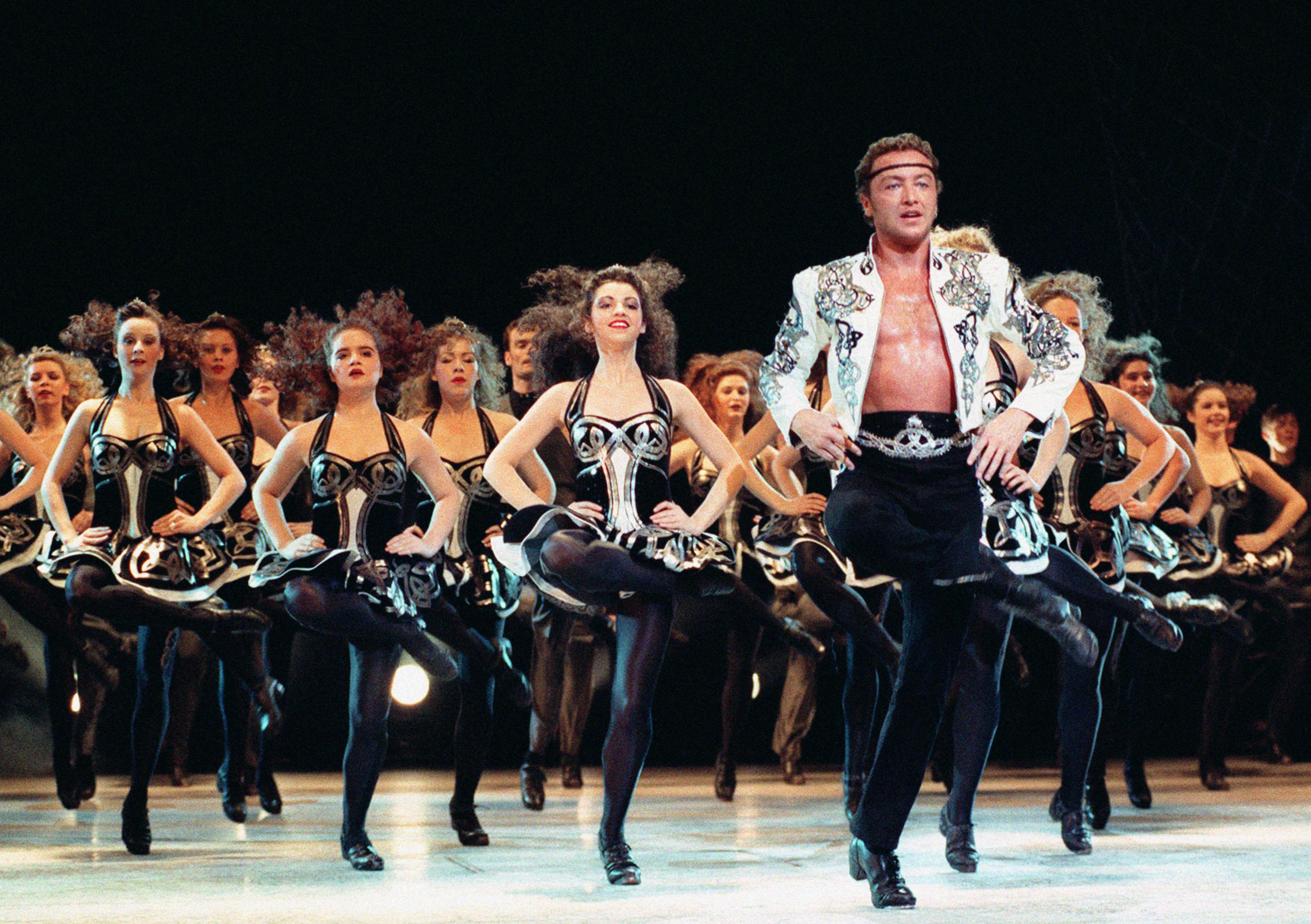 Flatley on stage in 1996