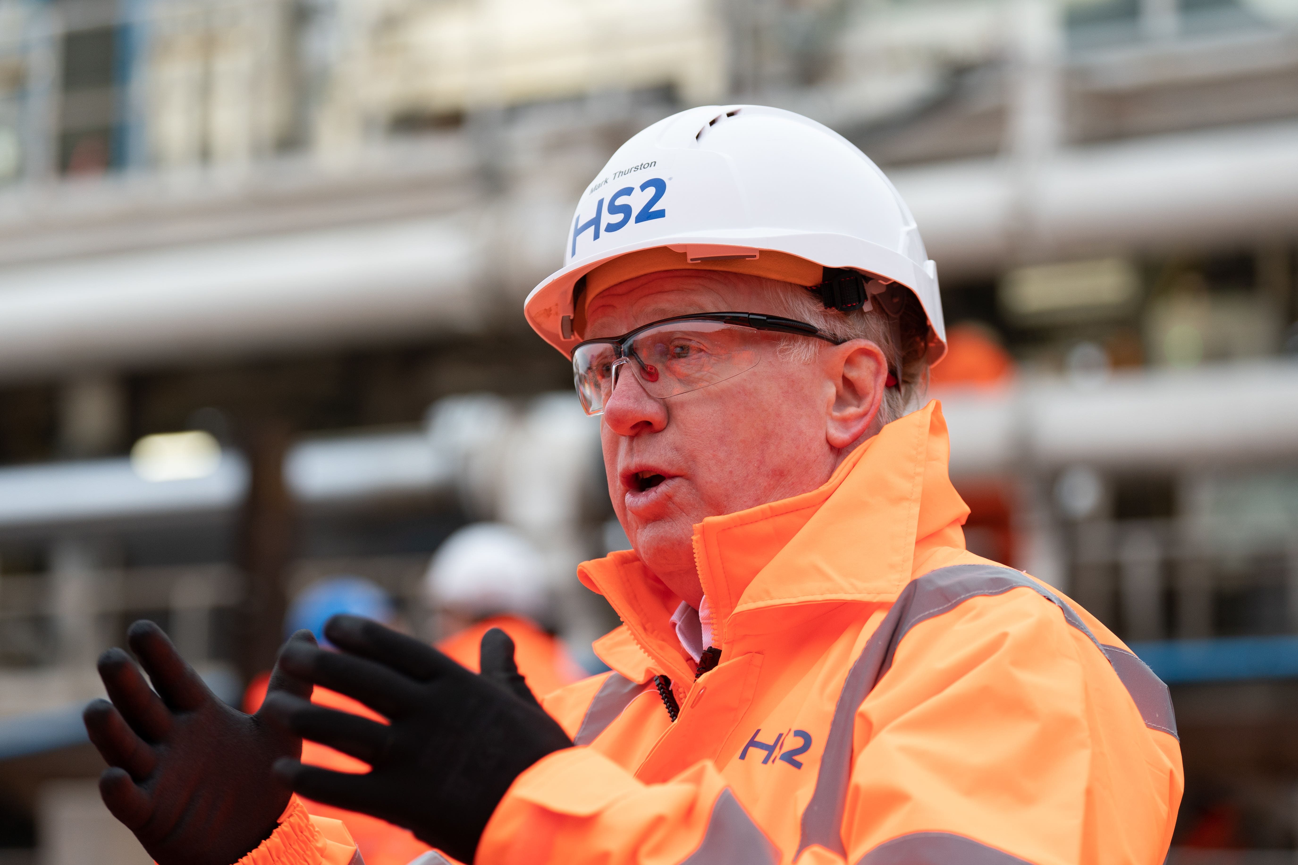 HS2 boss Mark Thurston’s total remuneration for the last financial year was £676,763 (Joe Giddens/PA)