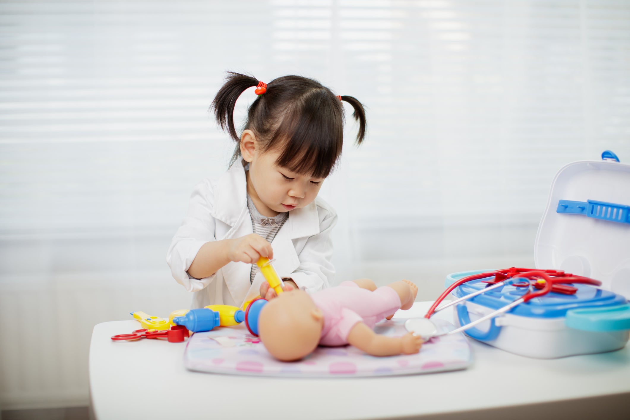 Tone of voice is crucial when talking to a toddler