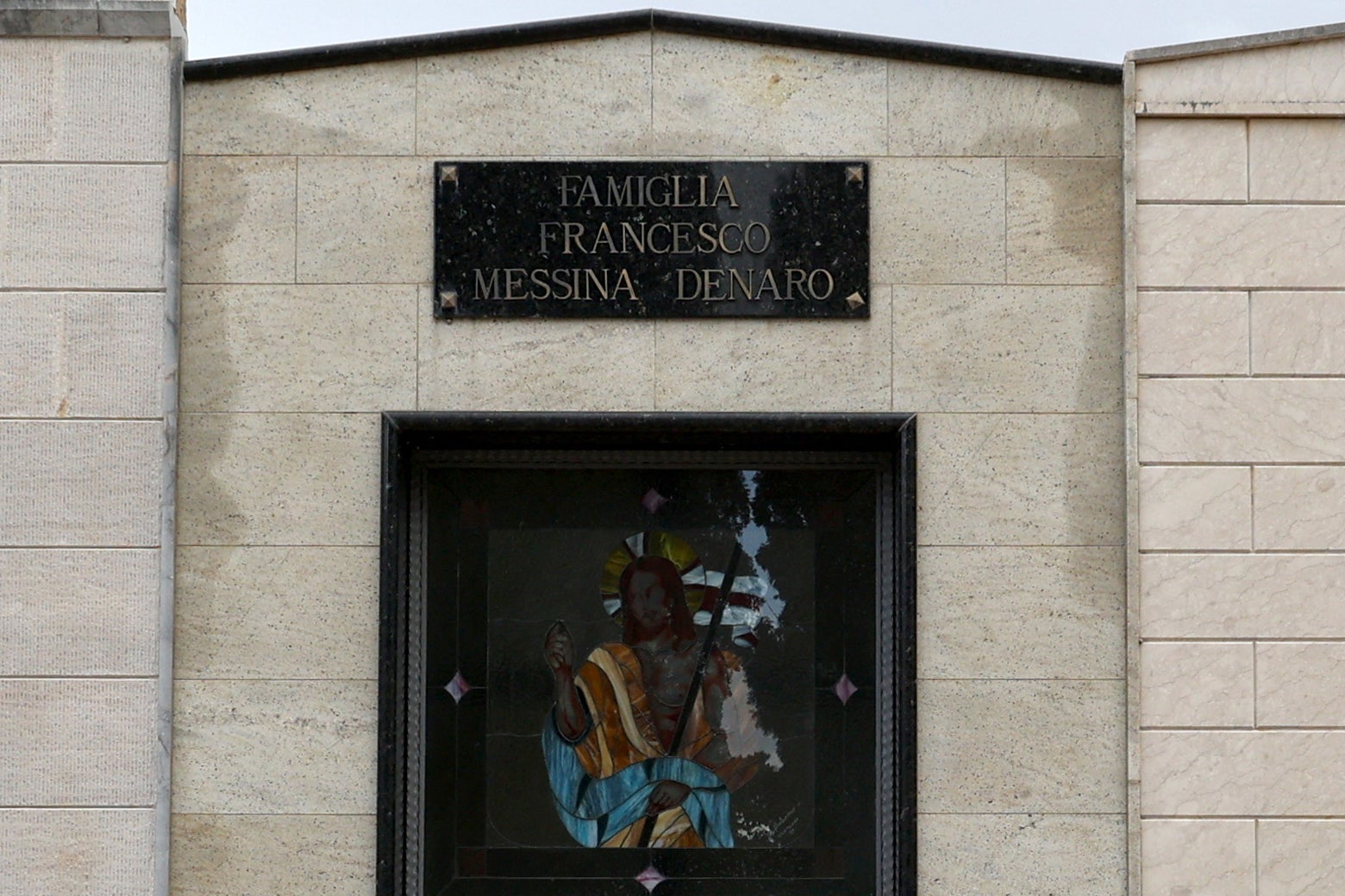 The family chapel of Messina Denaro at the cemetery in Castelvetrano