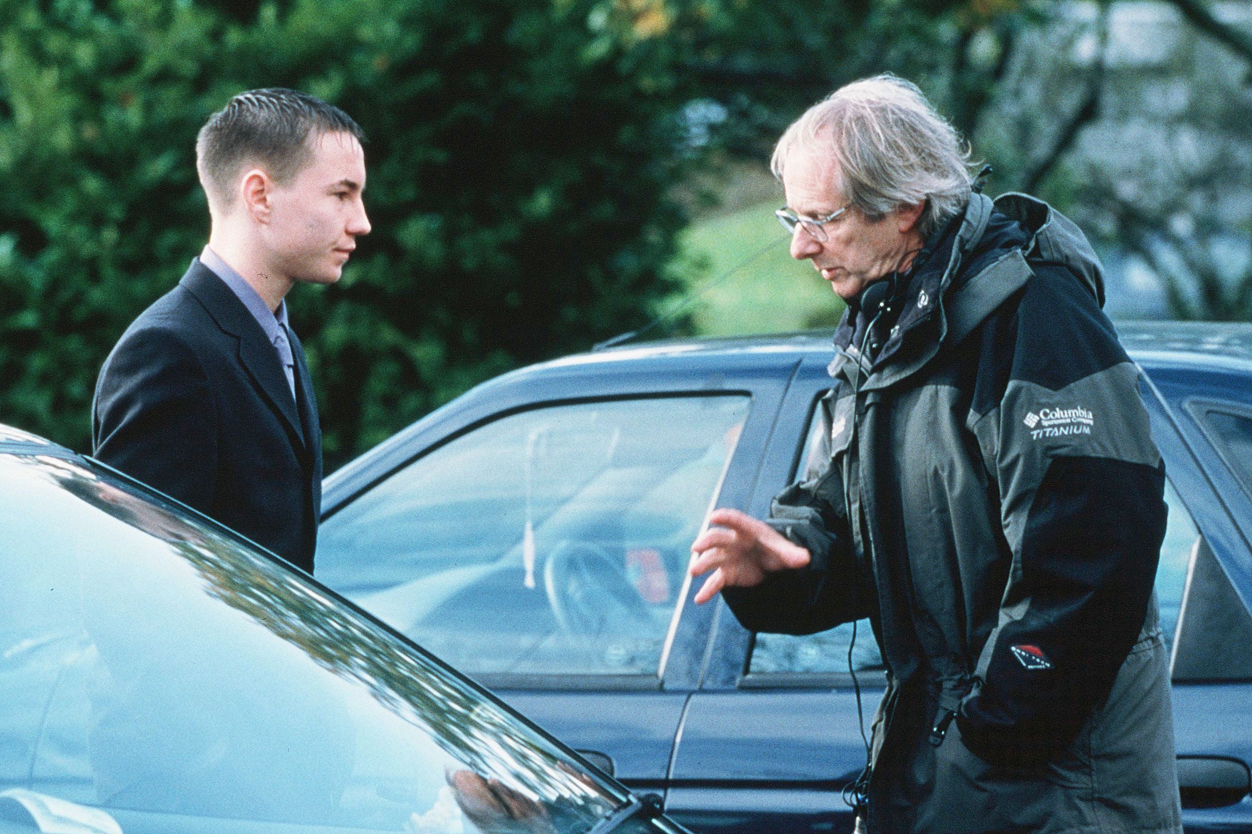 Loach directs a young Martin Compston on the set of 2002’s ‘Sweet Sixteen’