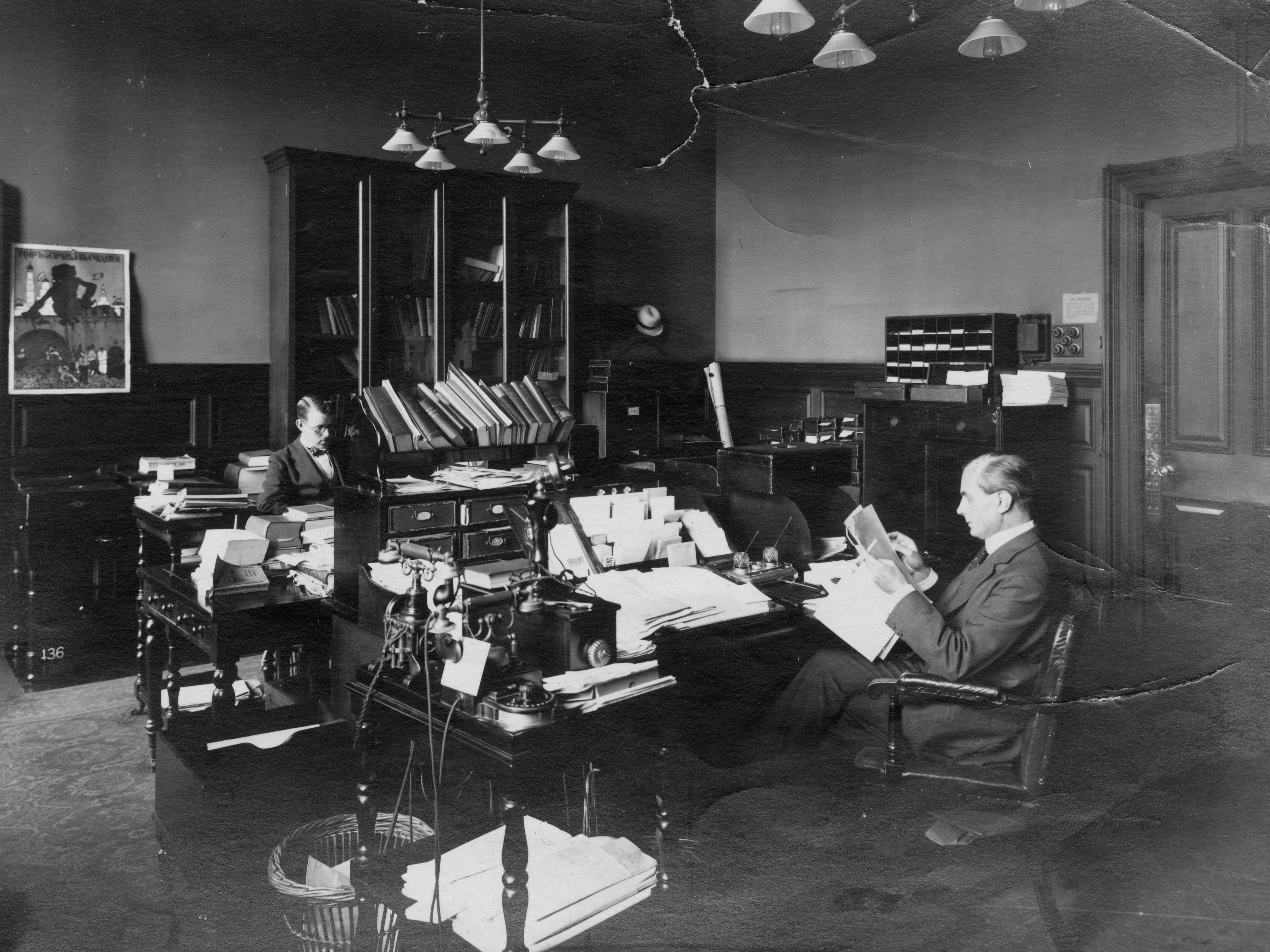 The secretary of state’s private secretaries’ office inside the War Office