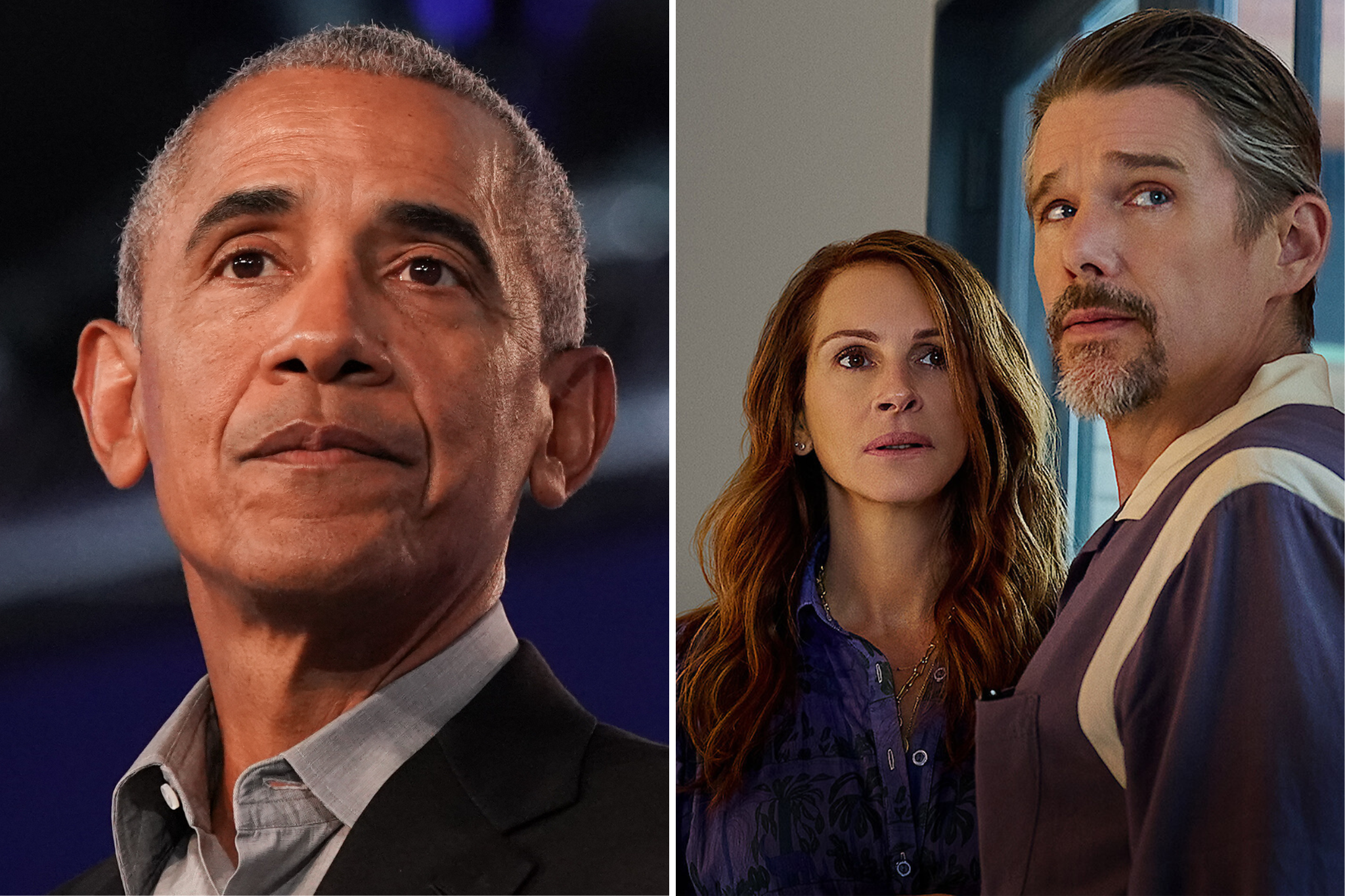 Barack Obama, Julia Roberts and Ethan Hawke