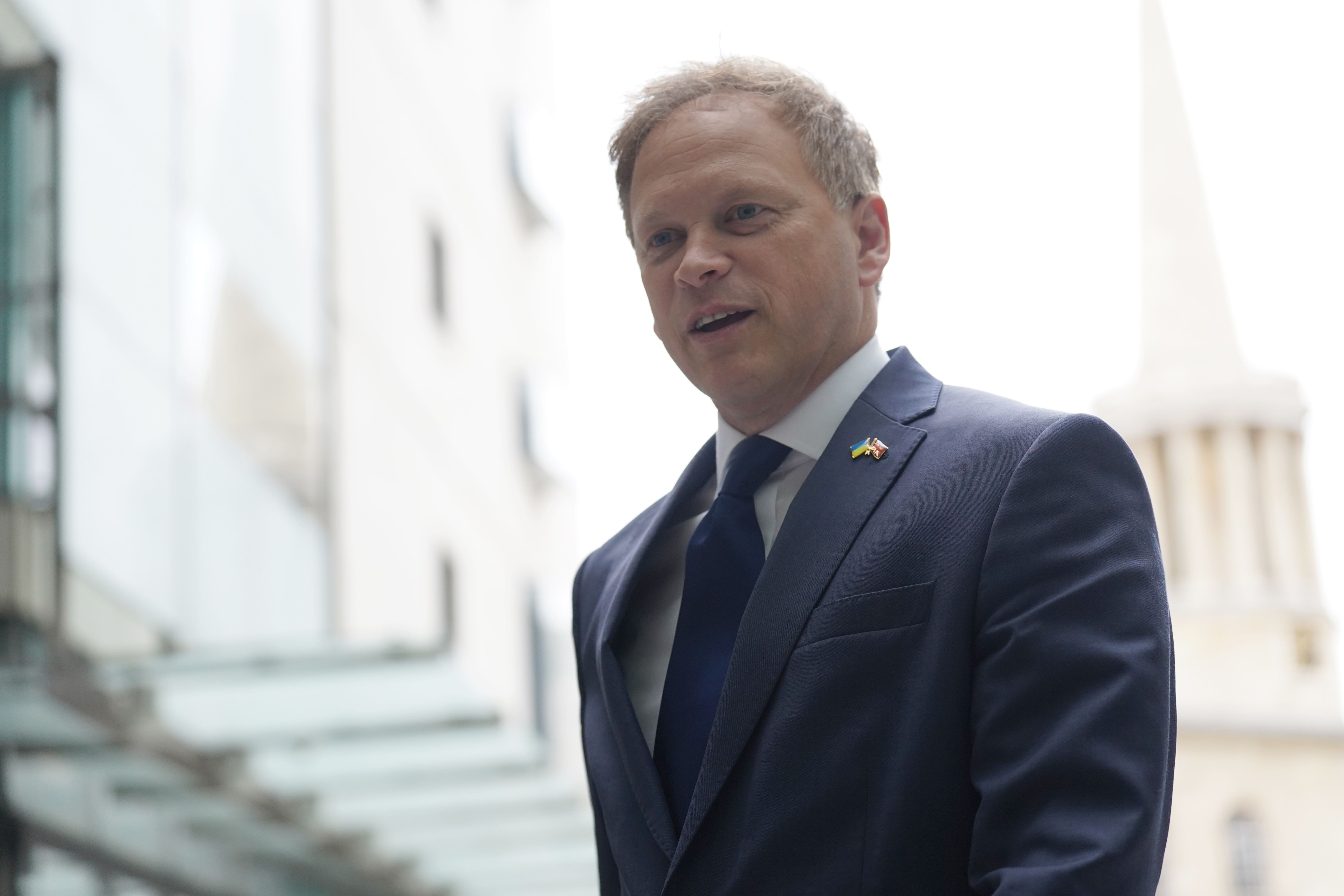 Defence Secretary Grant Shapps has met with the Ukrainian president (Stefan Rousseau/PA)