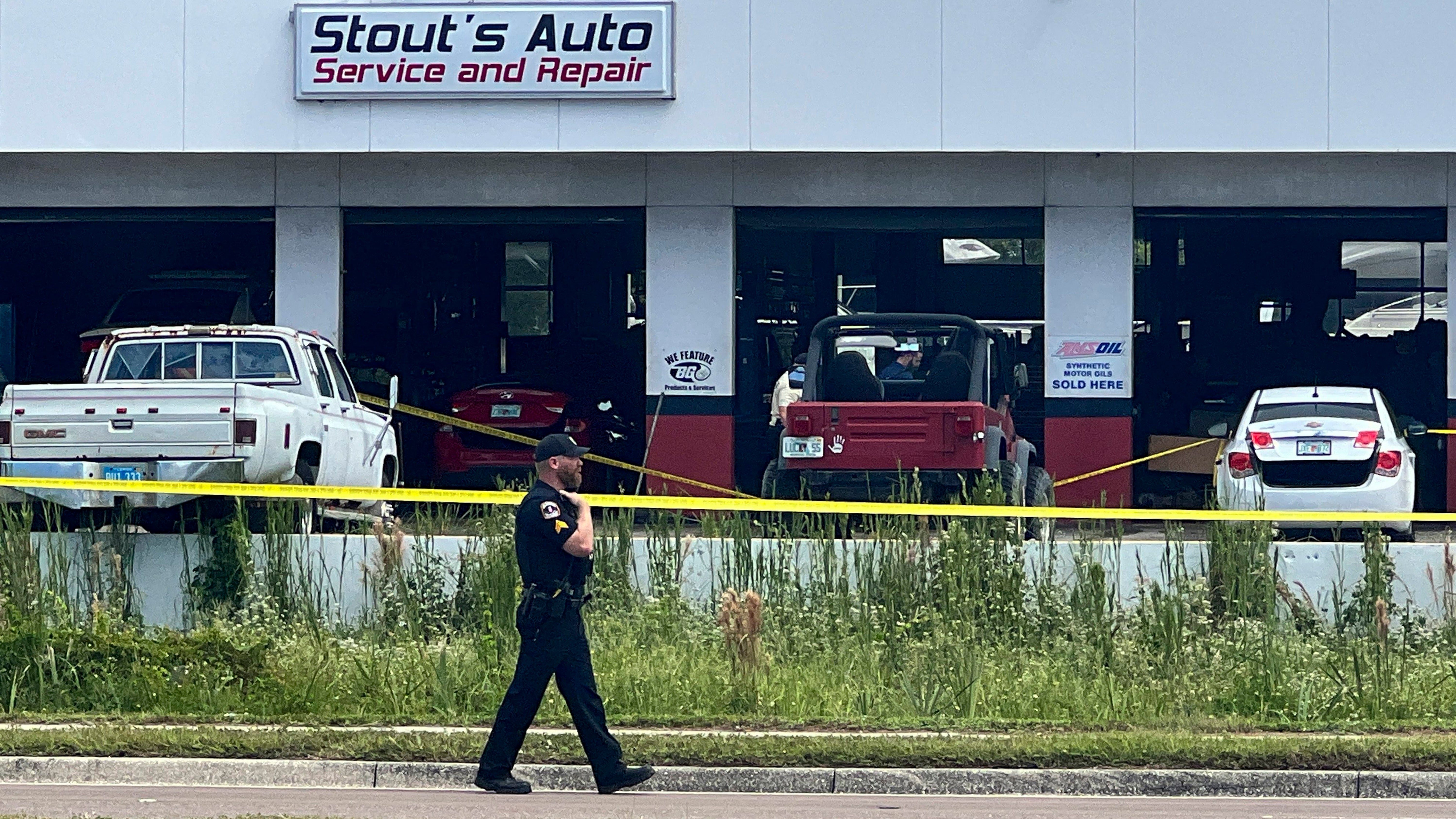Auto Shop Shooting