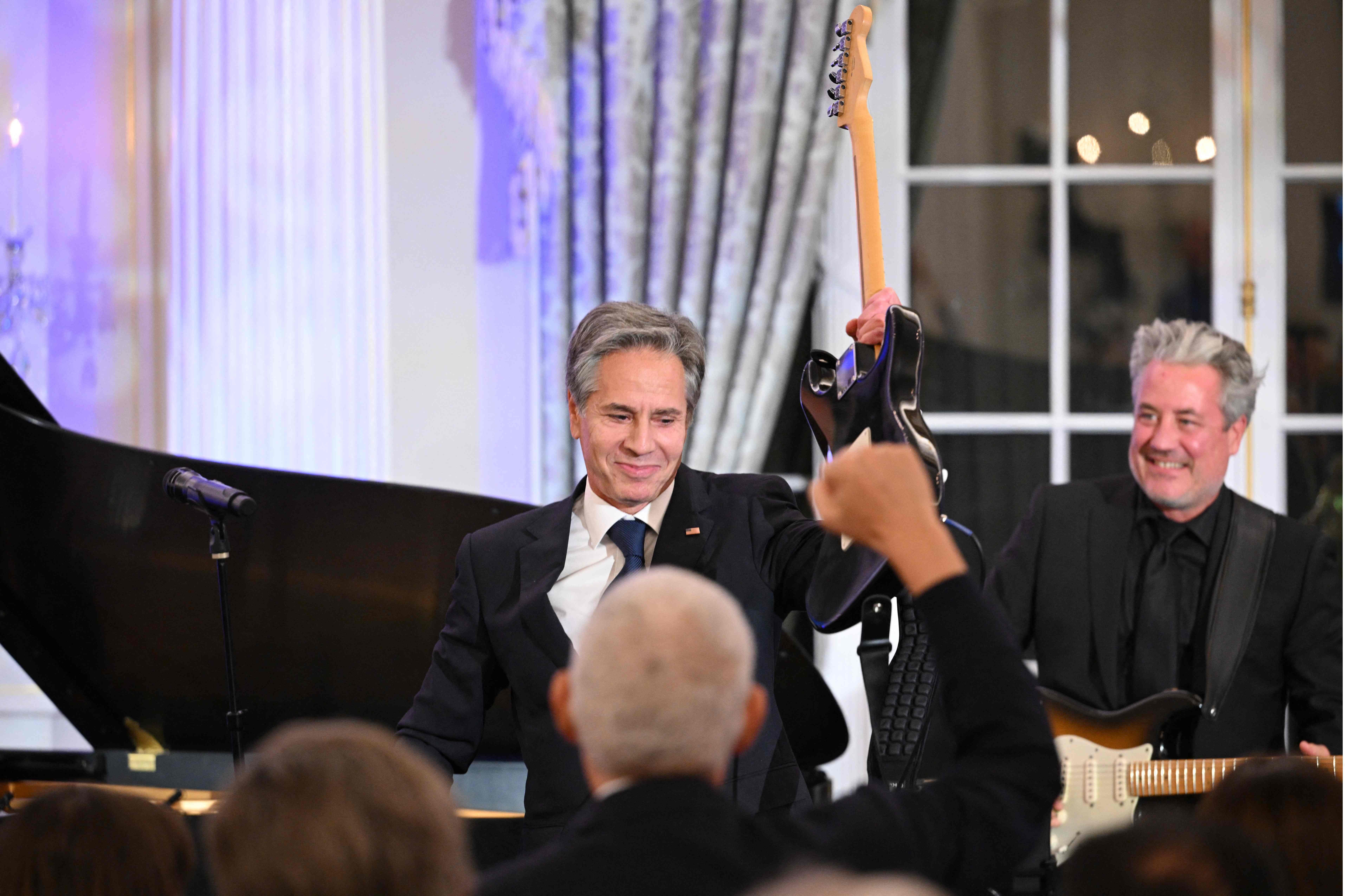 Antony Blinken enjoys applause at the gala event