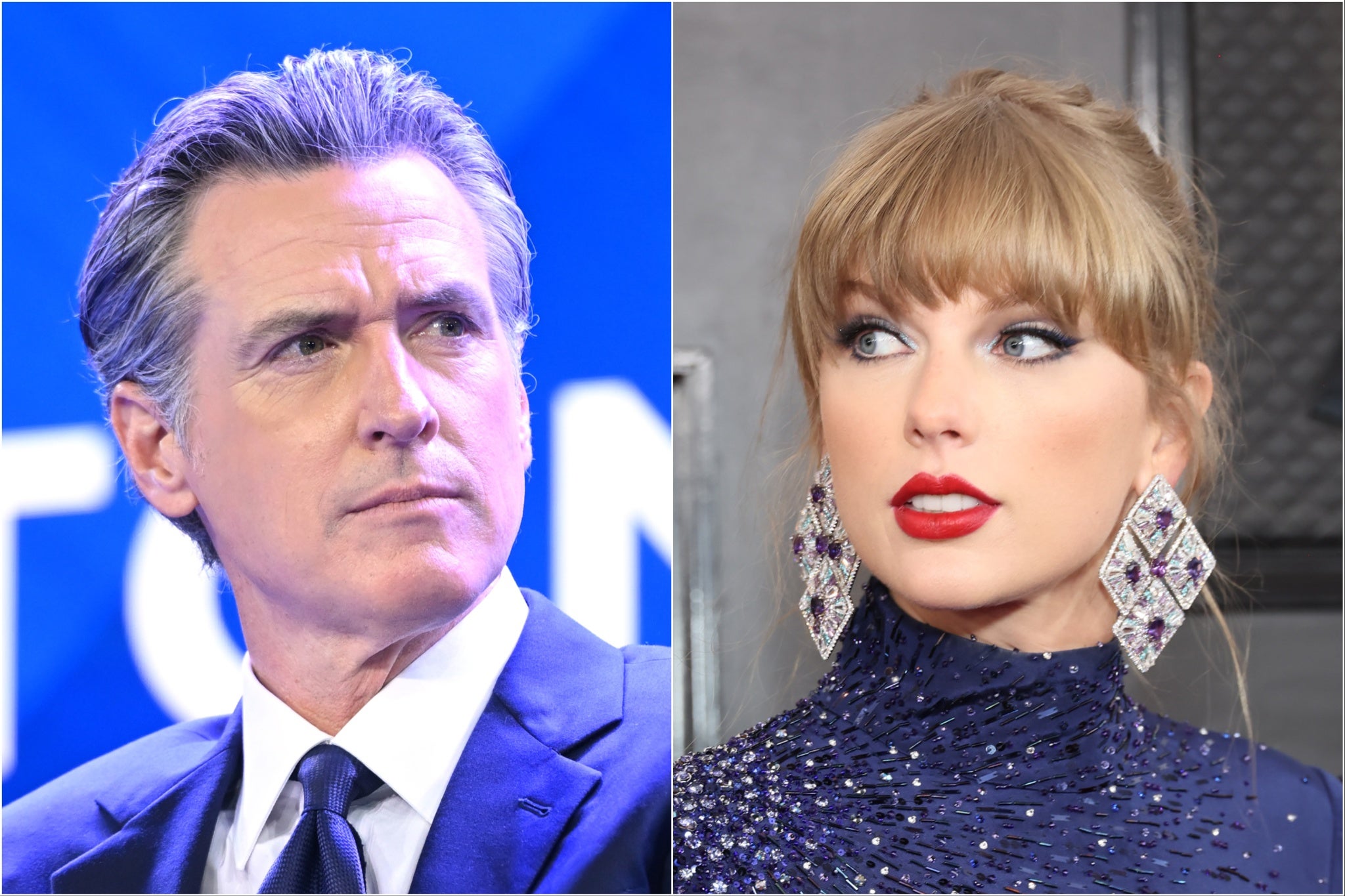 Gavin Newsom and Taylor Swift