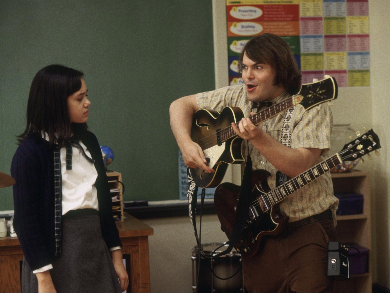 Rivkah Reyes and Jack Black in ‘School of Rock’