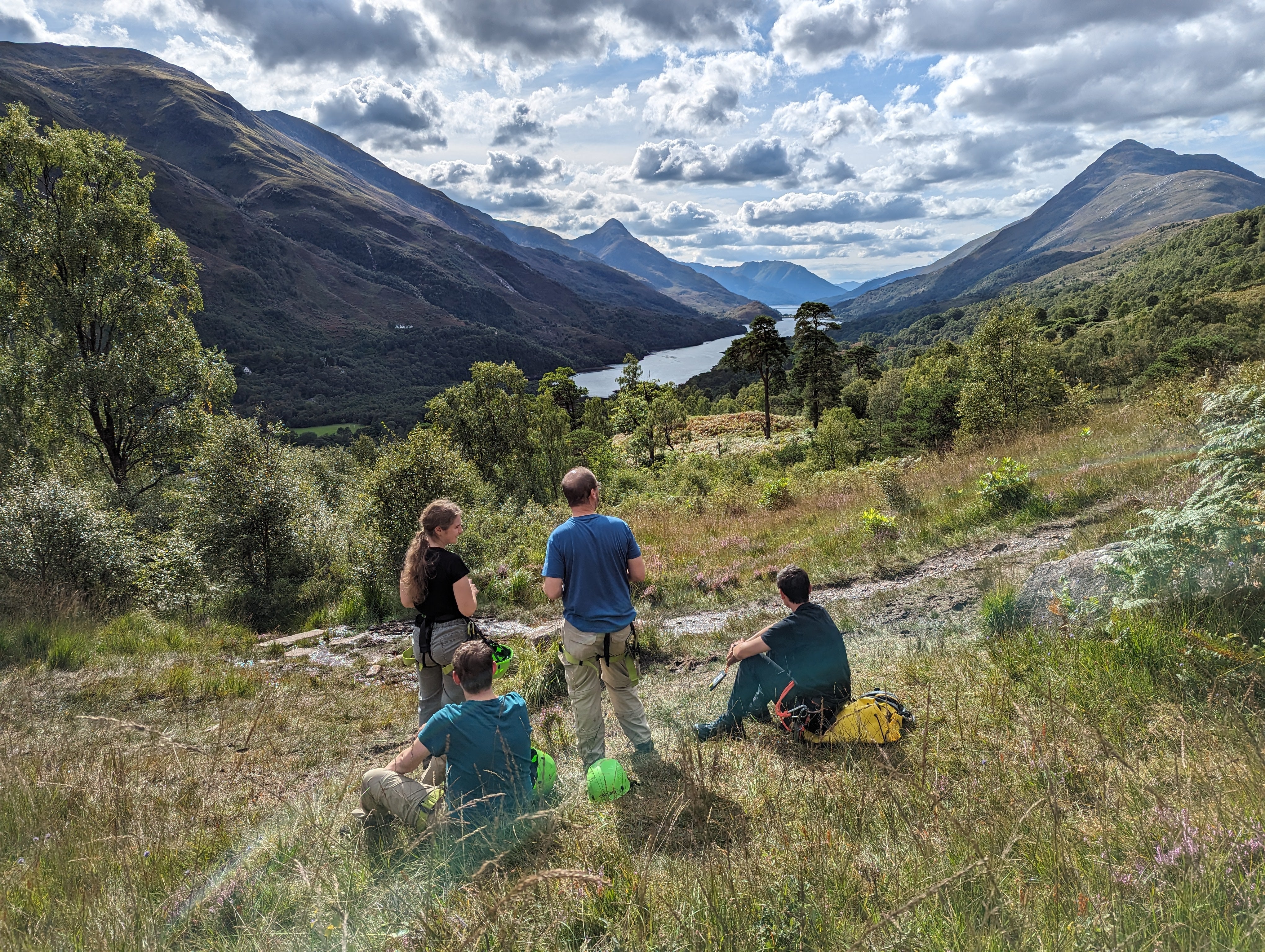 The view from the top over Loch Leven