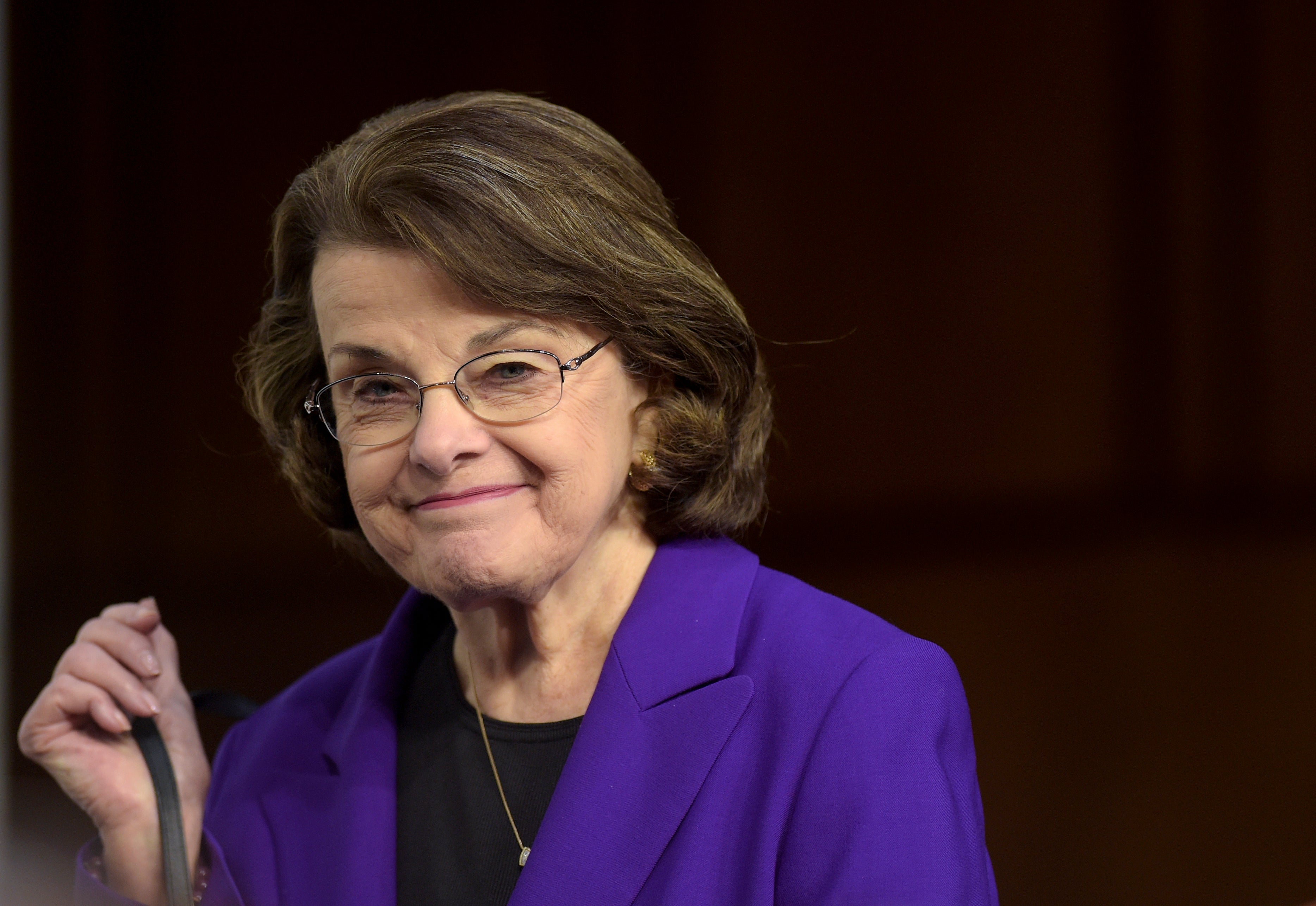 Dianne Feinstein on Capitol Hill in 2017