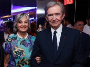 Bernard Arnault, pictured with wife Helene, is being investigated by Tracfin in France