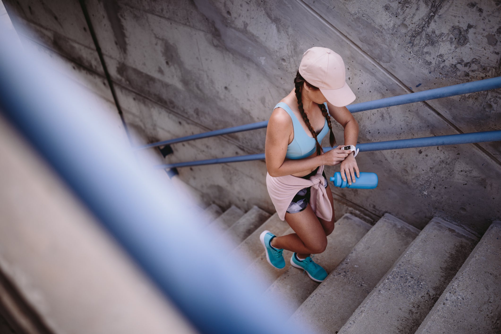 Climbing stairs is great exercise — and helps heart health