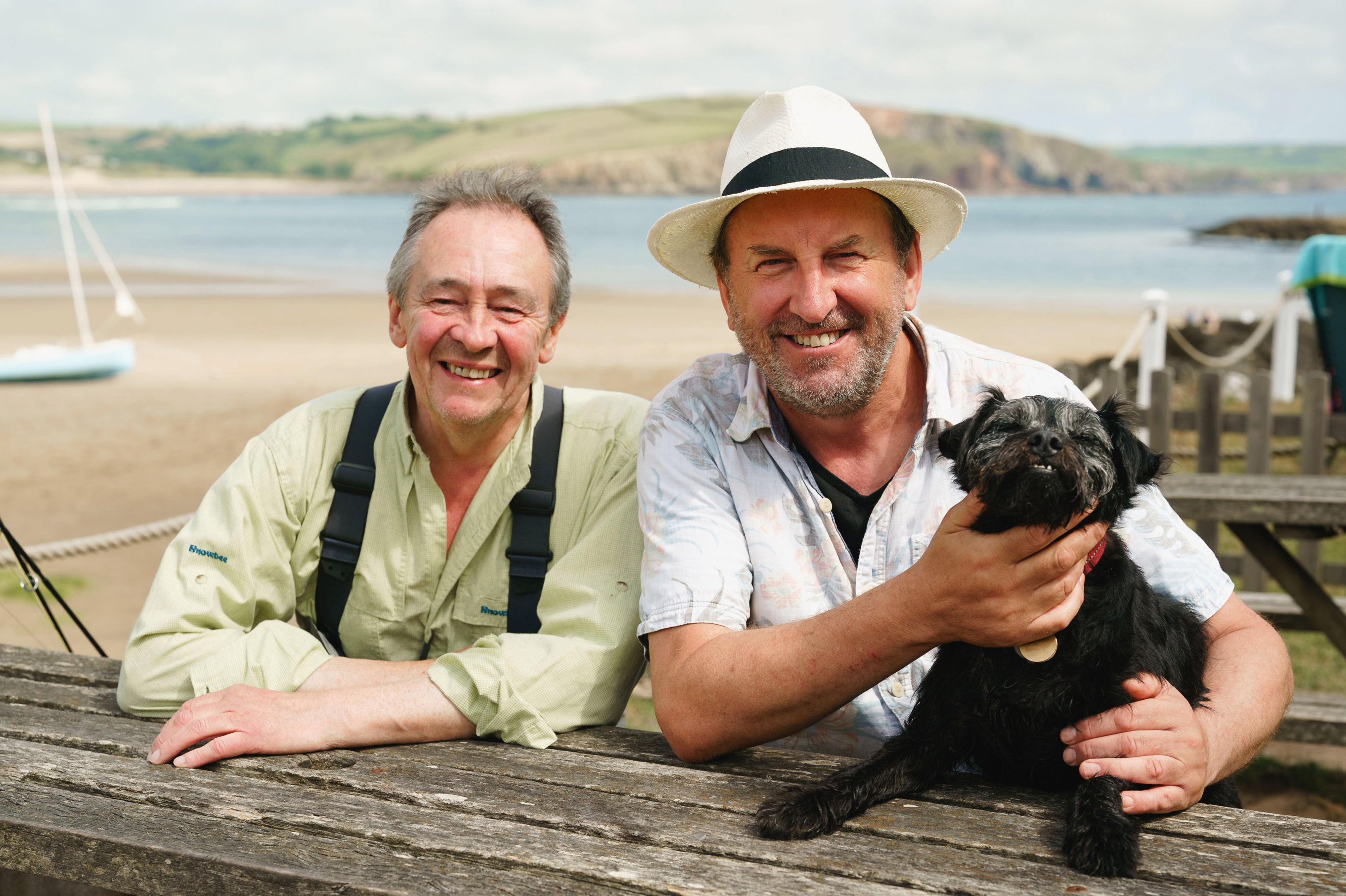 Paul Whitehouse (left) and Lee Mack on ‘Gone Fishing’