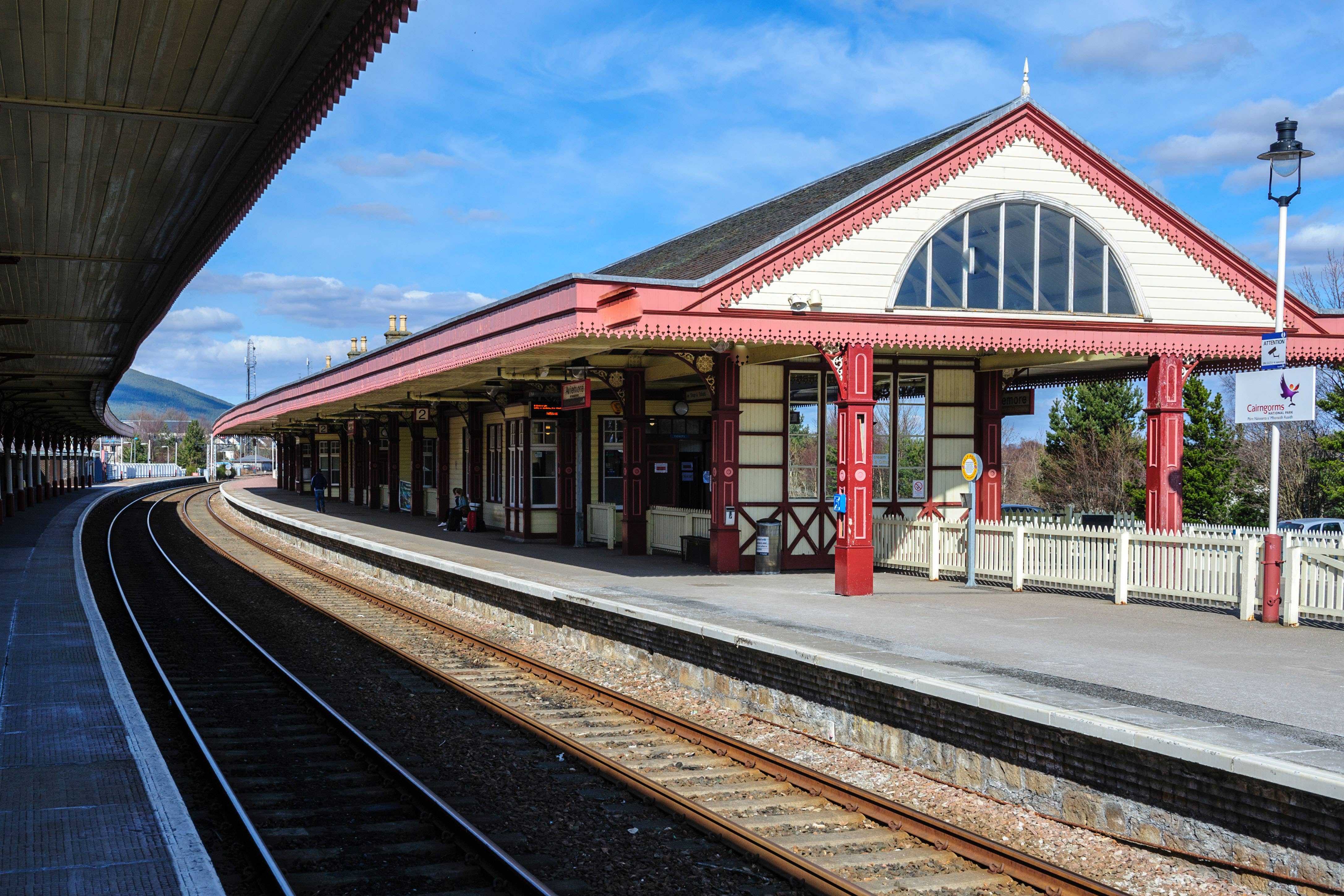 Two trains collided at Aviemore railway station (Alamy/PA)