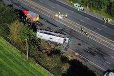 Driver seen ‘slumped’ on CCTV before fatal school bus crash, inquest hears