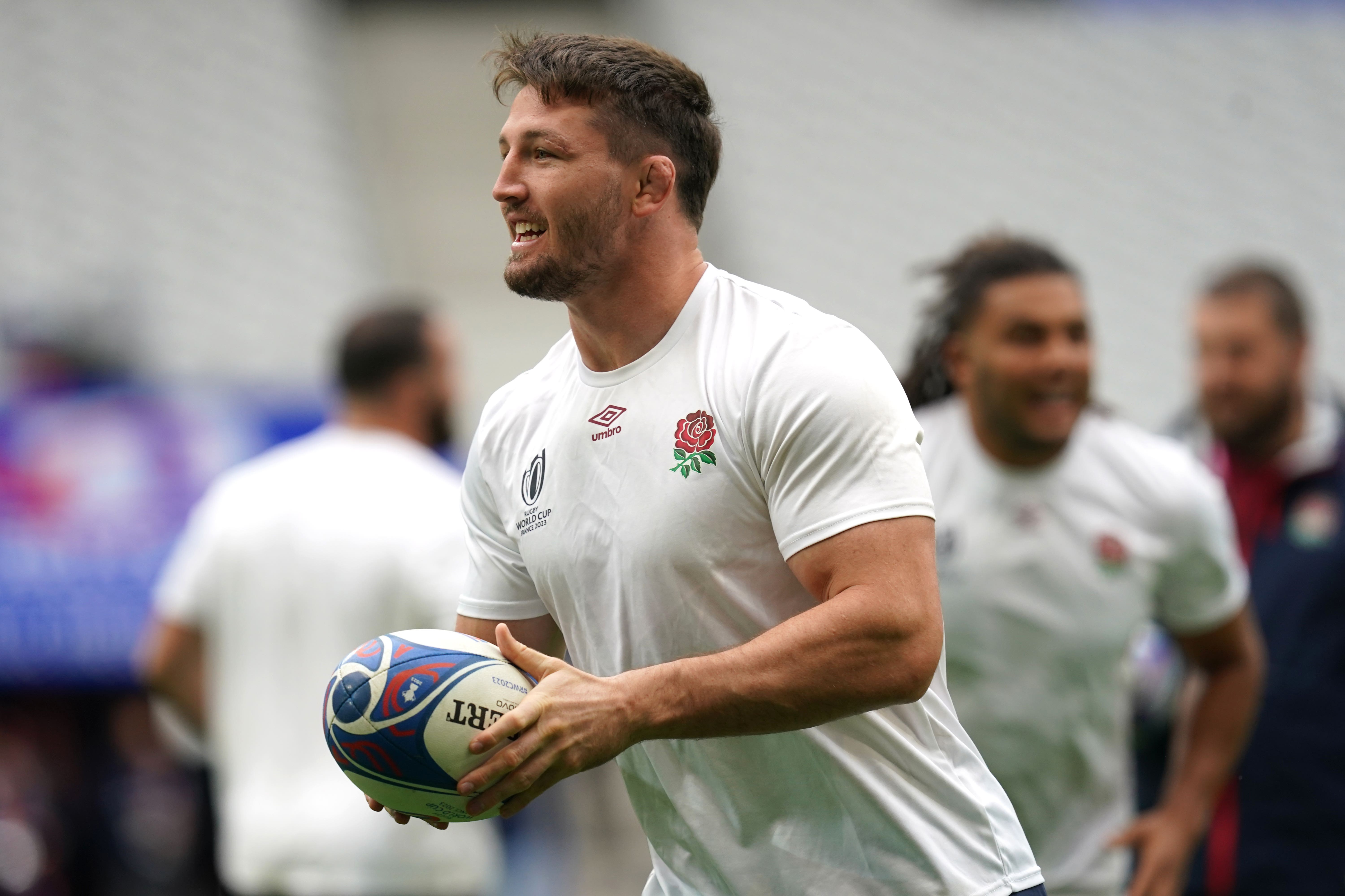 Tom Curry has played just 179 seconds of the tournament after being sent off in England’s opener (David Davies/PA)