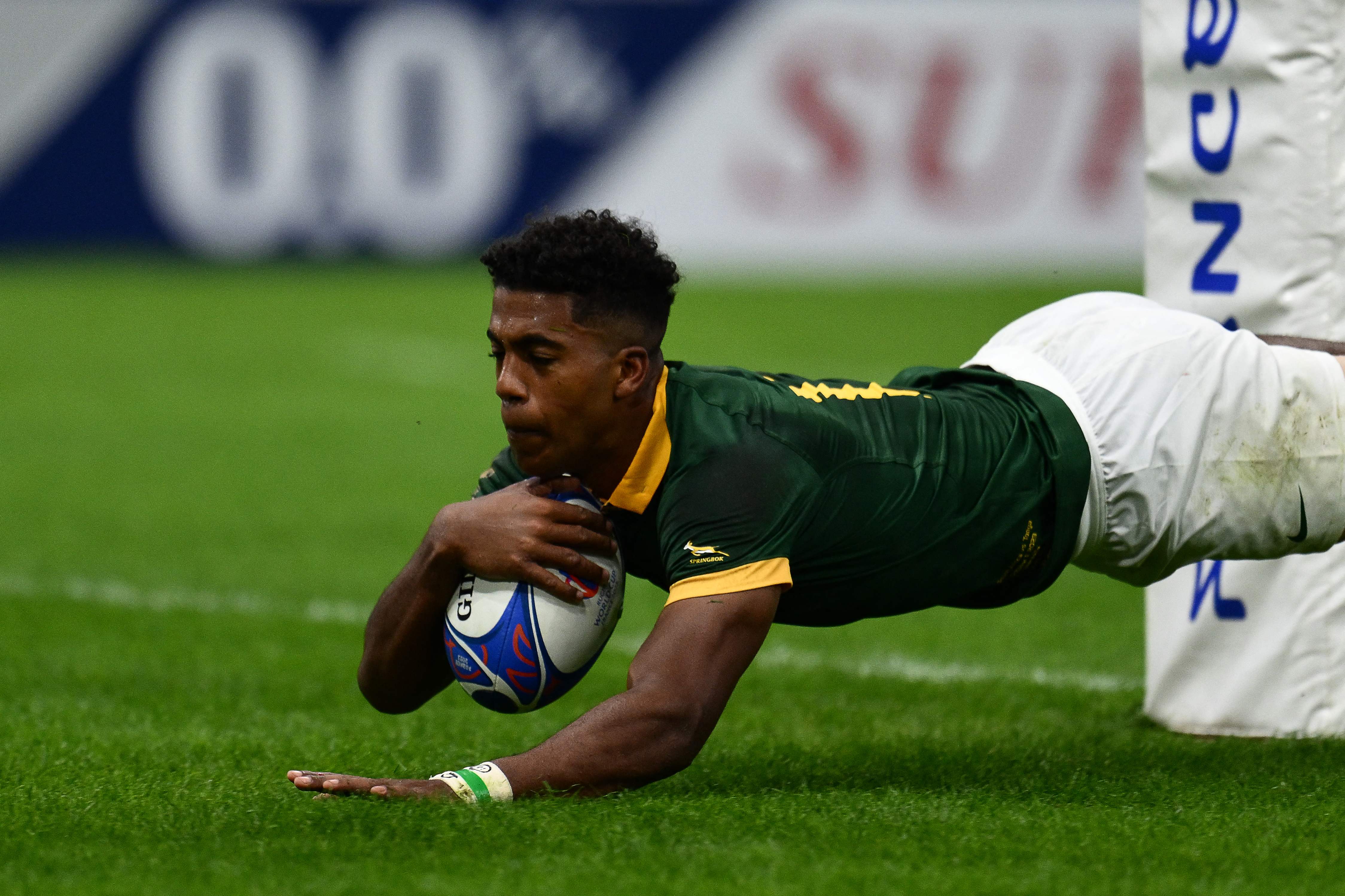 Canan Moodie scored one of South Africa’s three tries in the opening 40 minutes