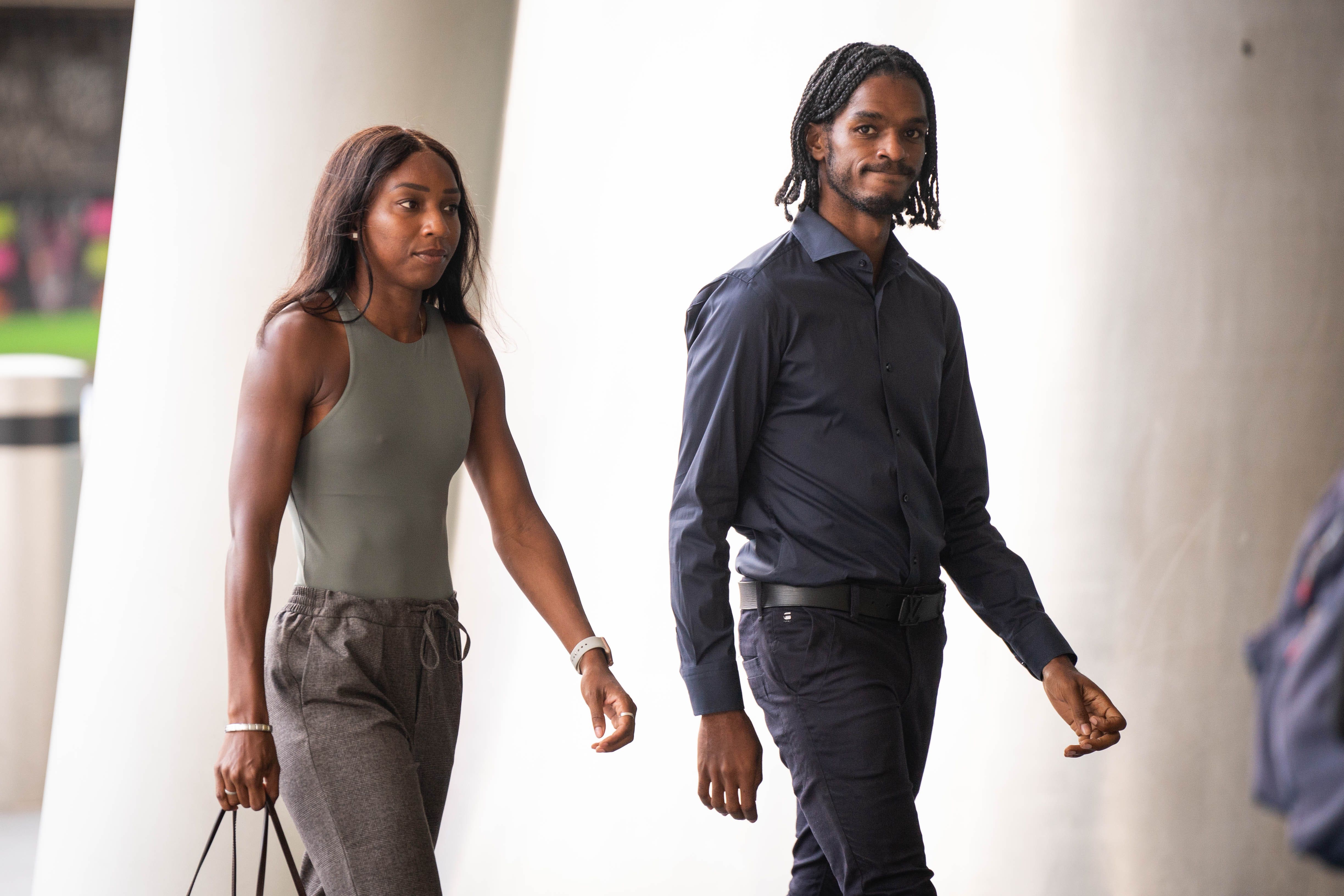 Bianca Williams and partner Ricardo Dos Santos (James Manning/PA)